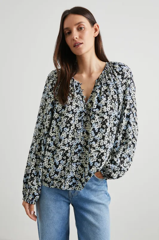 INDI TOP - MIDNIGHT MEADOW FLORAL sold by Rails