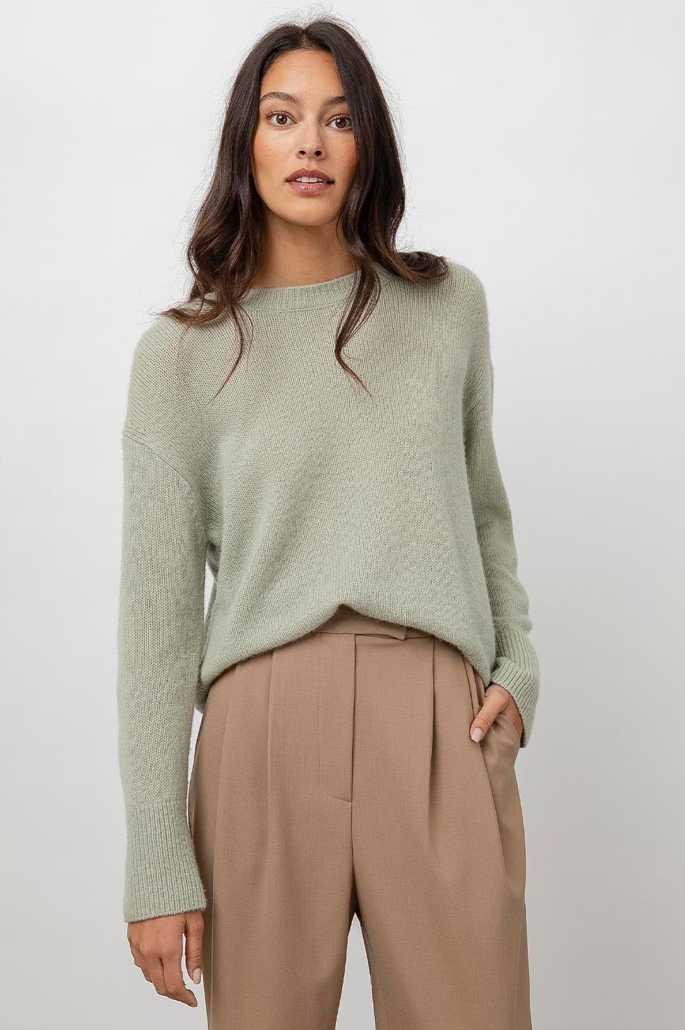 JUNO SWEATER - GREEN TEA sold by Rails product image thumbnail 3