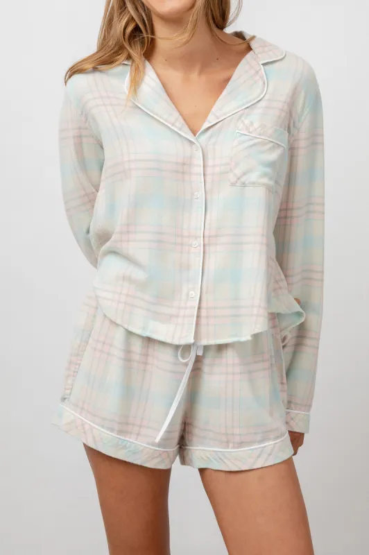 KELLEN PAJAMA SET - CANDY PEACH sold by Rails