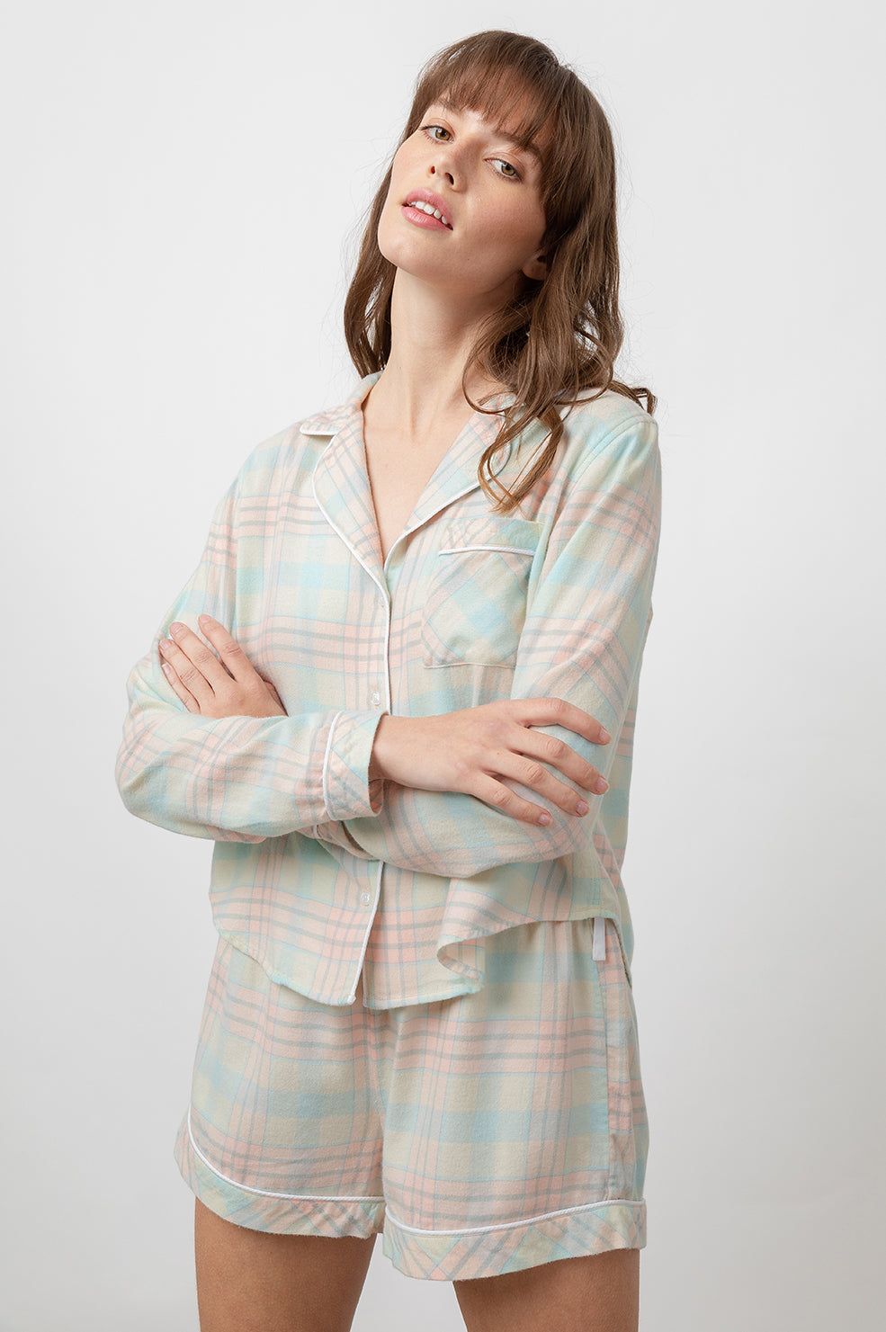 KELLEN PAJAMA SET - CANDY PEACH sold by Rails product image thumbnail 3