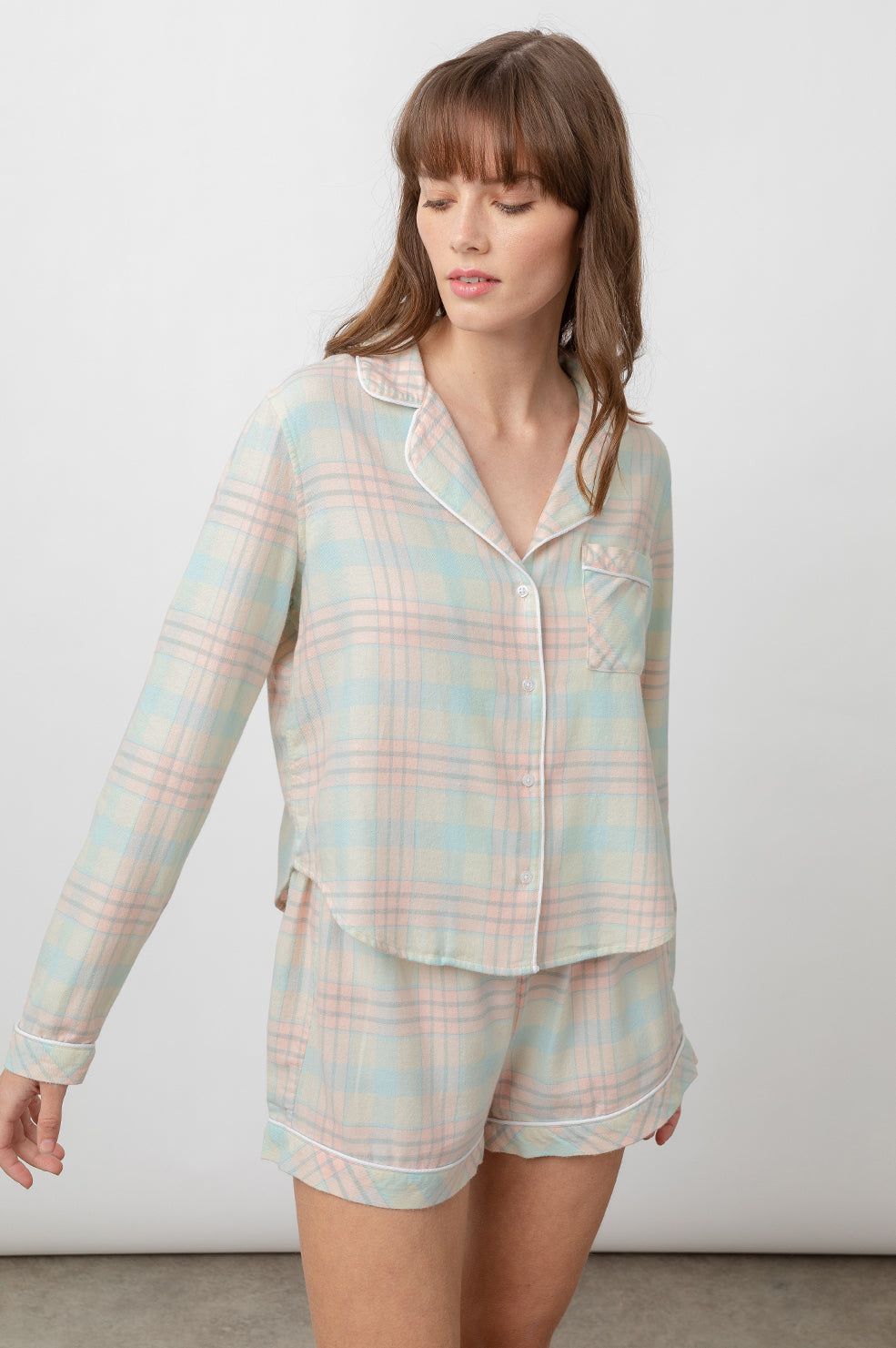 KELLEN PAJAMA SET - CANDY PEACH sold by Rails