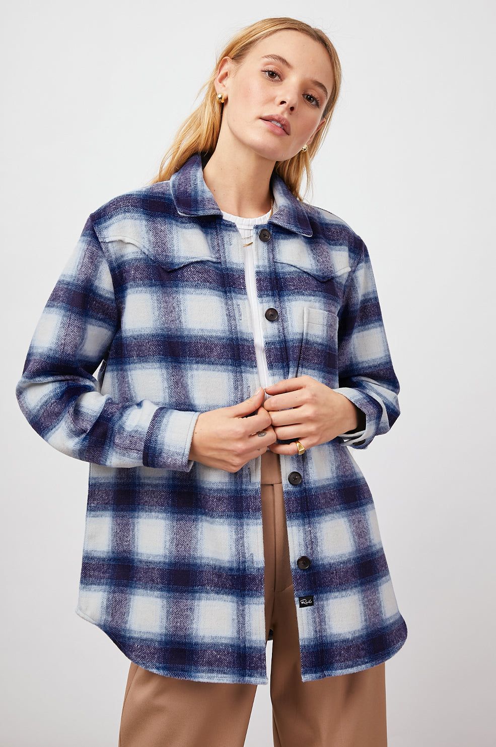 TRIPP SHIRT JACKET - AZURE SAPPHIRE sold by Rails