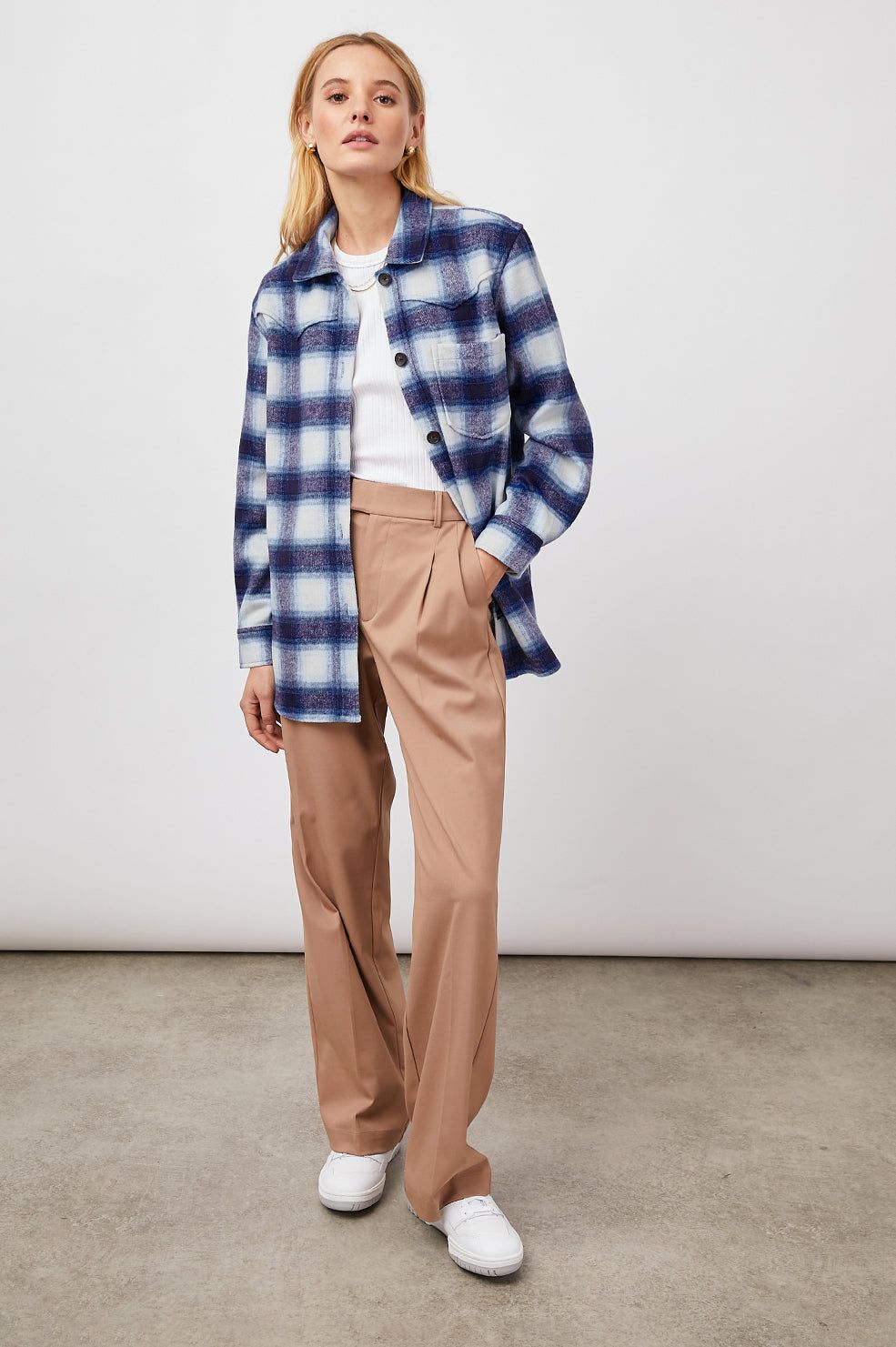 TRIPP SHIRT JACKET - AZURE SAPPHIRE sold by Rails product image thumbnail 3