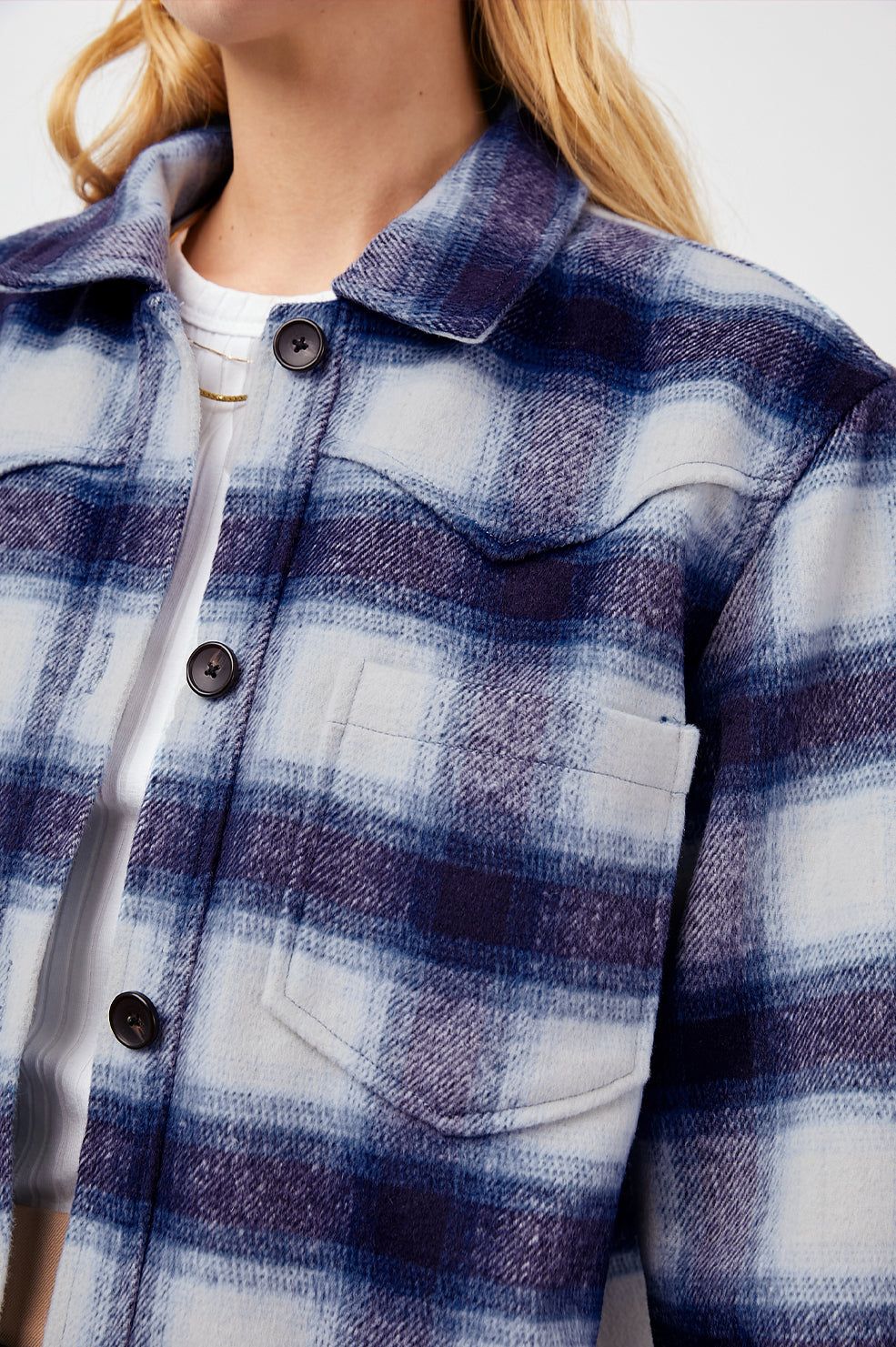 TRIPP SHIRT JACKET - AZURE SAPPHIRE sold by Rails product image thumbnail 2