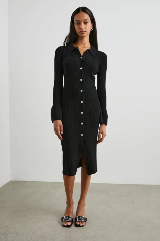 ROSALIE DRESS - BLACK sold by Rails