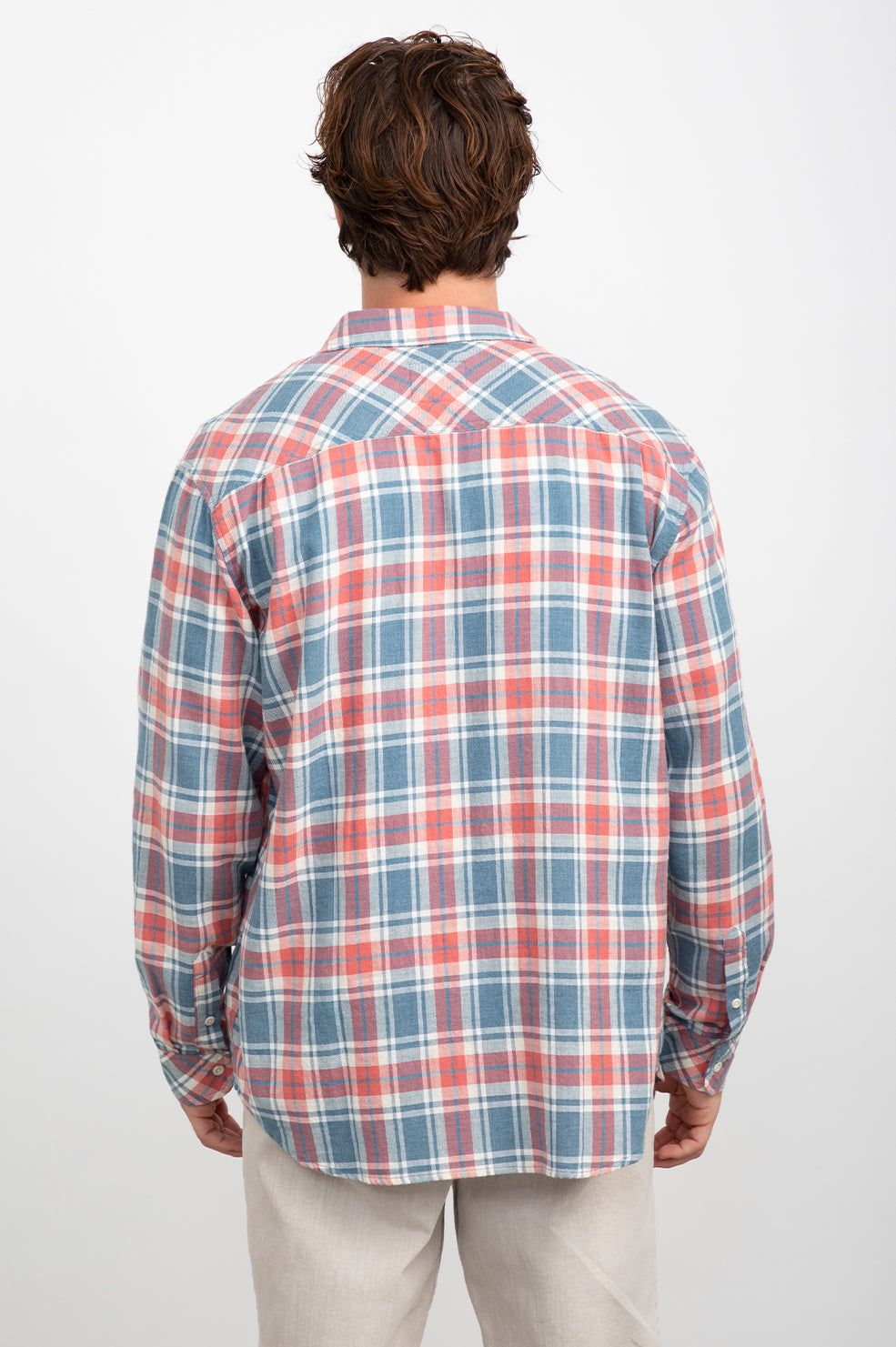WYATT SHIRT - INDIGO MELANGE ROSE sold by Rails product image thumbnail 3
