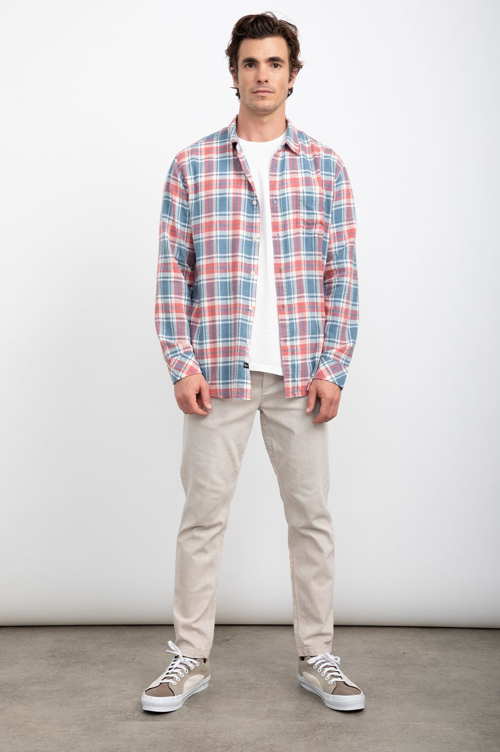 WYATT SHIRT - INDIGO MELANGE ROSE sold by Rails product image thumbnail 2