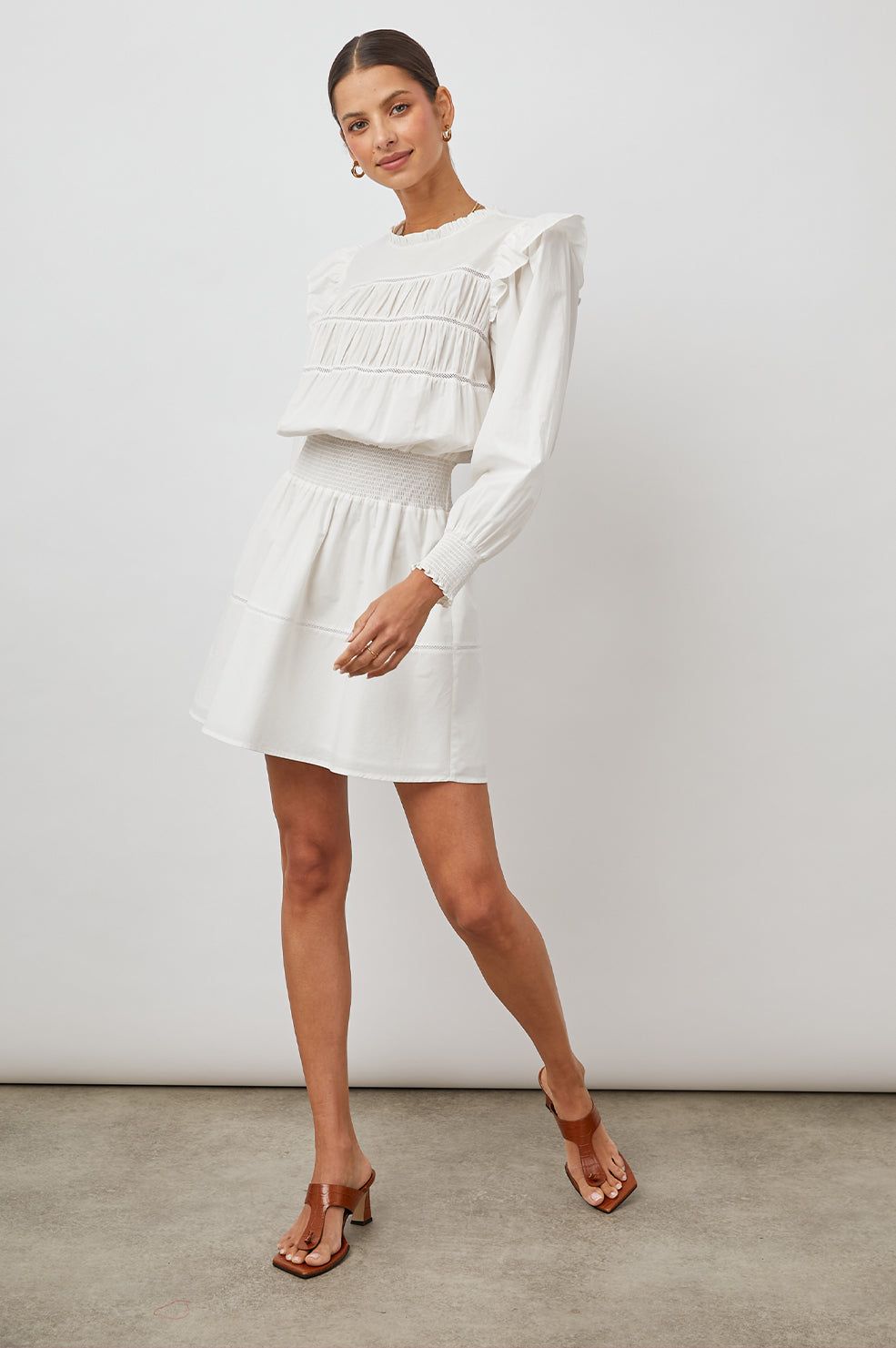 FAREN DRESS - WHITE sold by Rails product image thumbnail 3