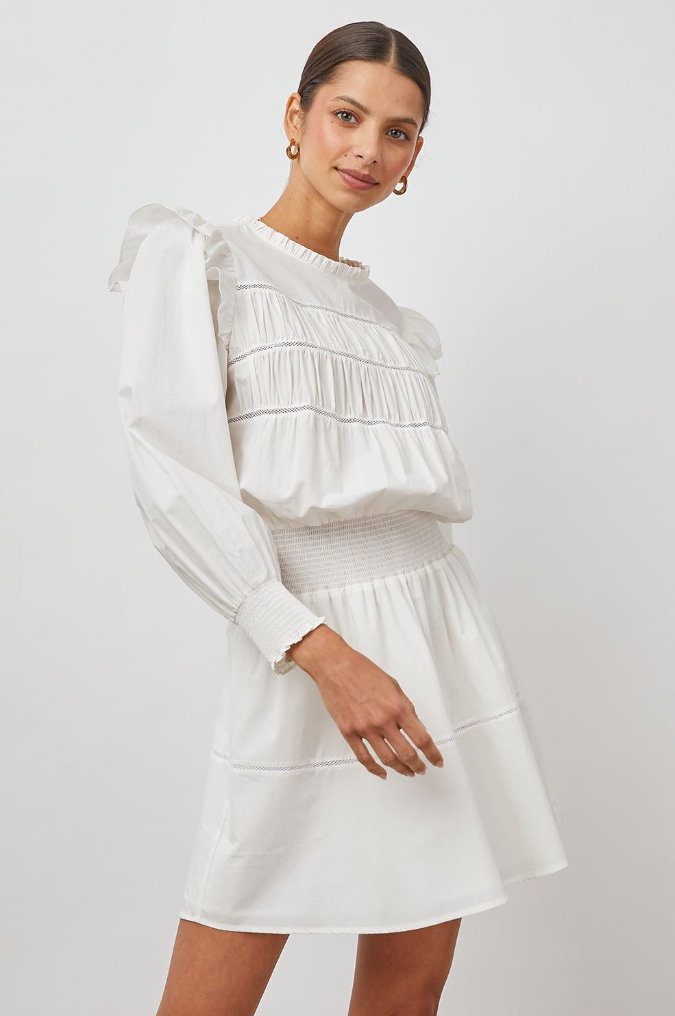 FAREN DRESS - WHITE sold by Rails