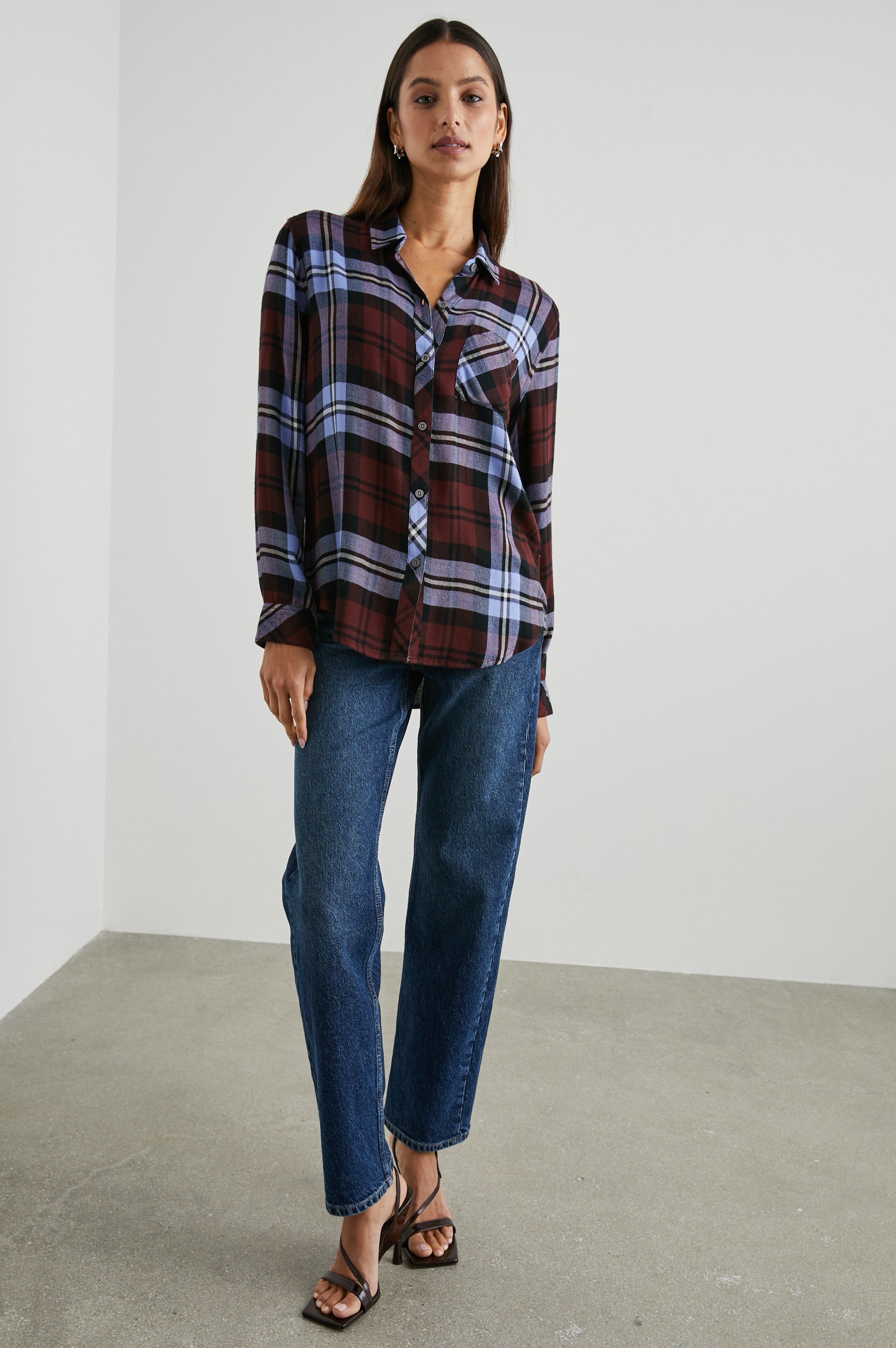 HUNTER SHIRT - MULBERRY PLUM sold by Rails product image thumbnail 3