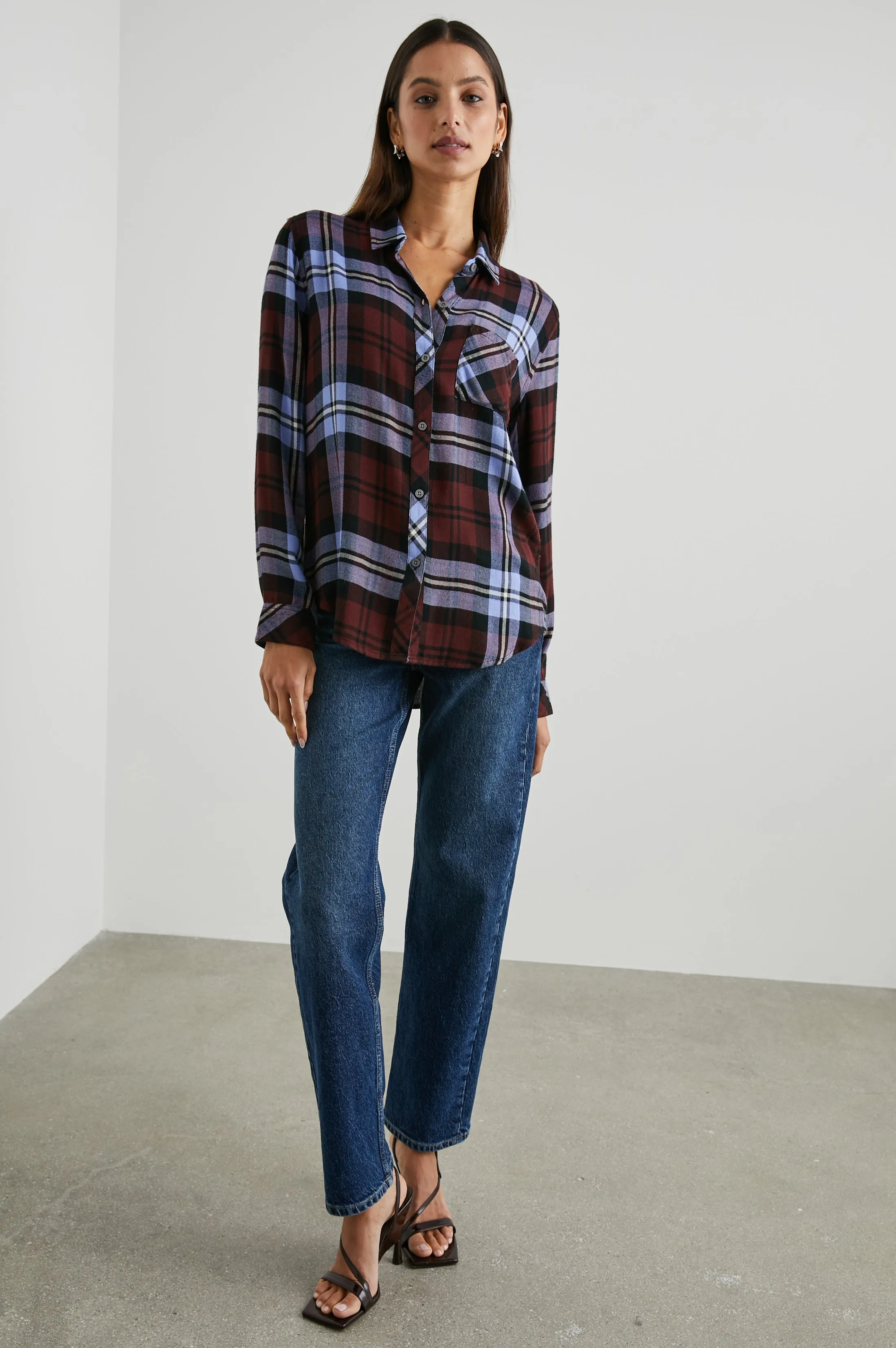 HUNTER SHIRT - MULBERRY PLUM sold by Rails product image thumbnail 3