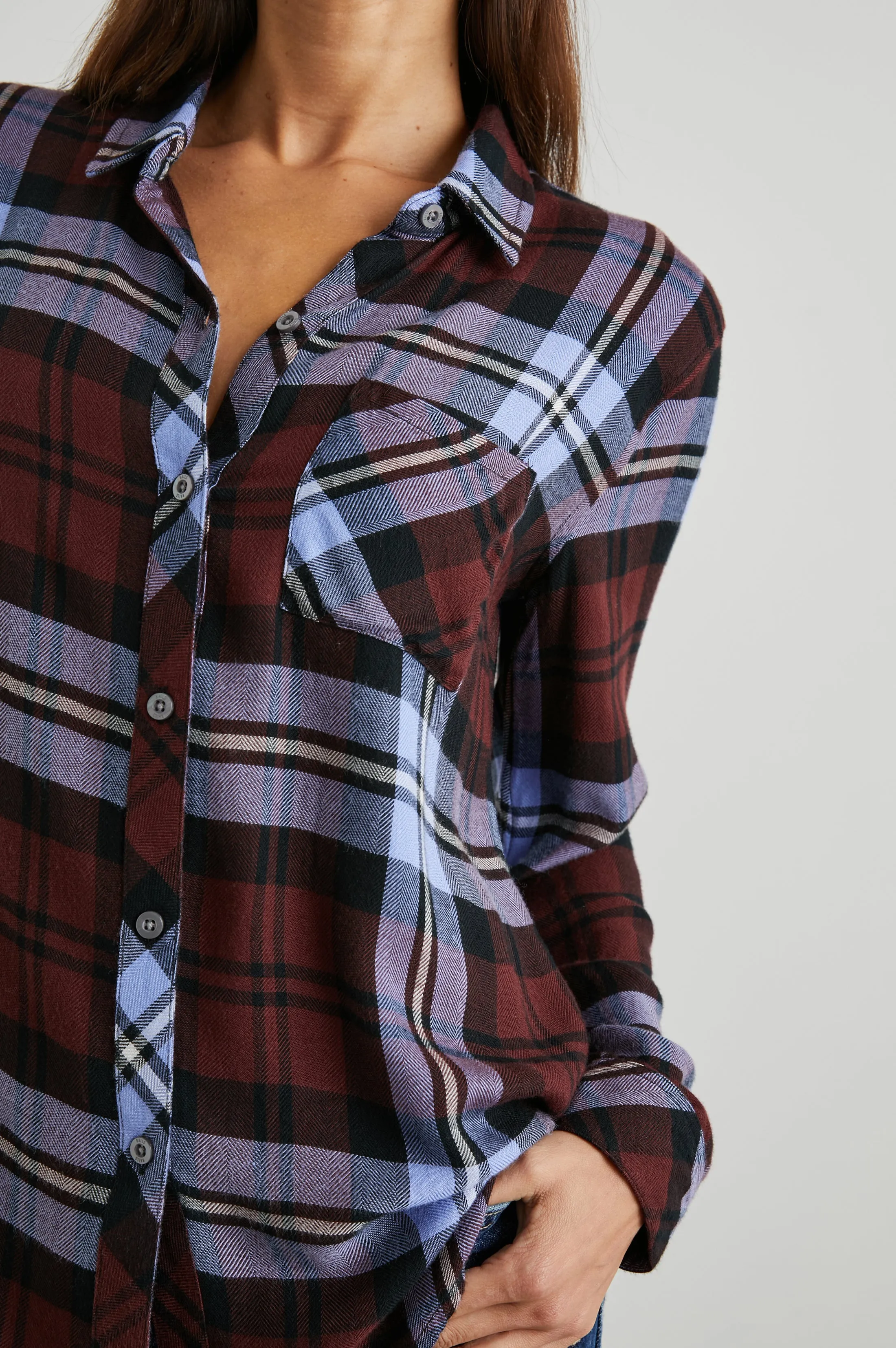 HUNTER SHIRT - MULBERRY PLUM sold by Rails product image thumbnail 2