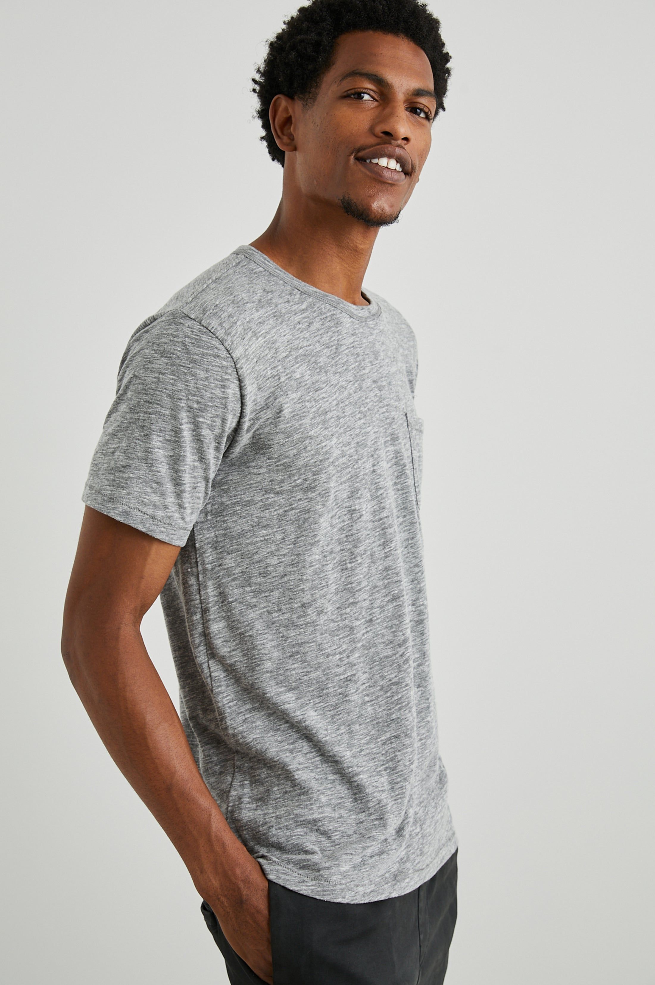 SKIPPER T-SHIRT - HEATHER GREY sold by Rails product image thumbnail 3