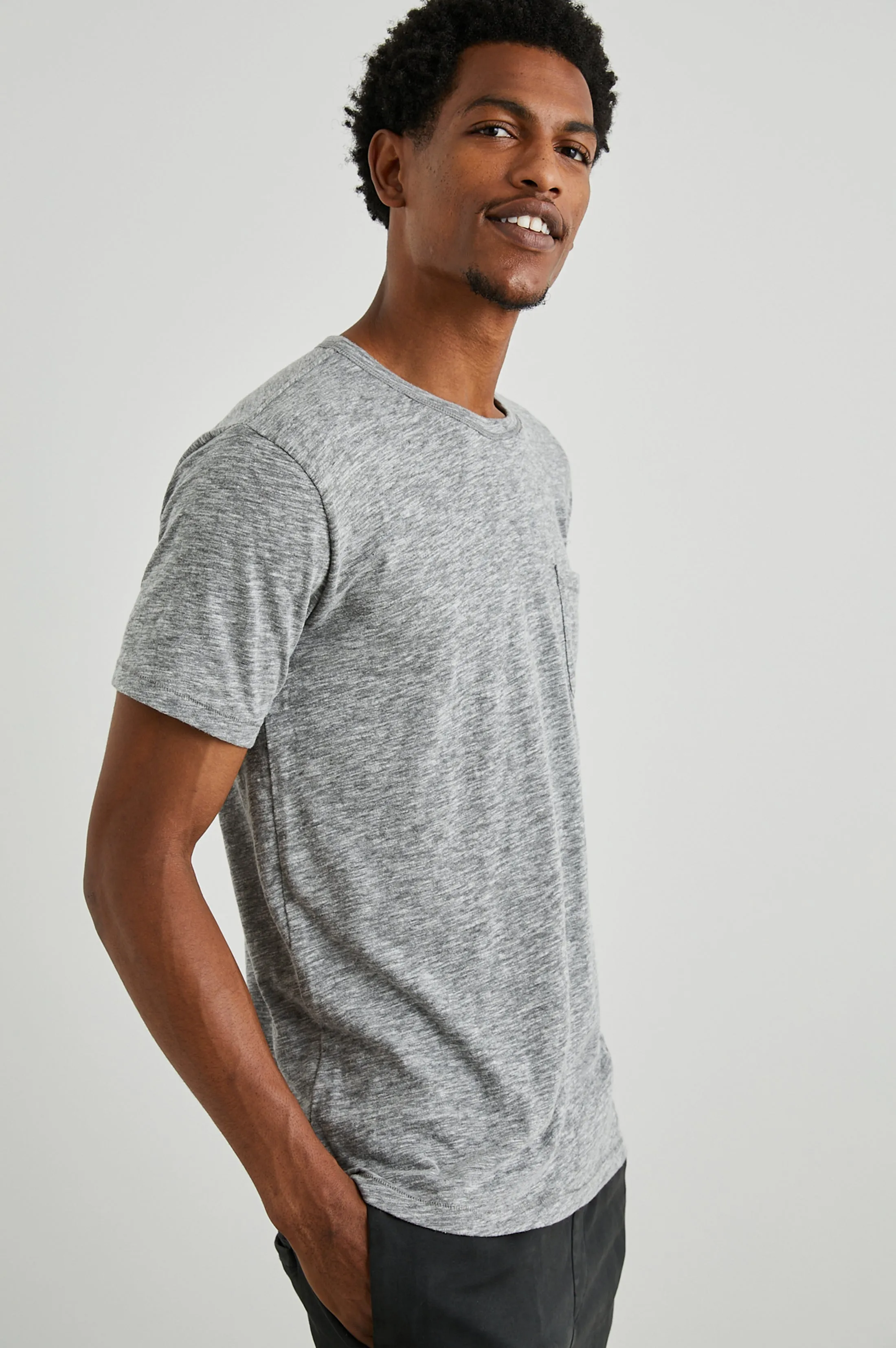 SKIPPER T-SHIRT - HEATHER GREY sold by Rails product image thumbnail 3