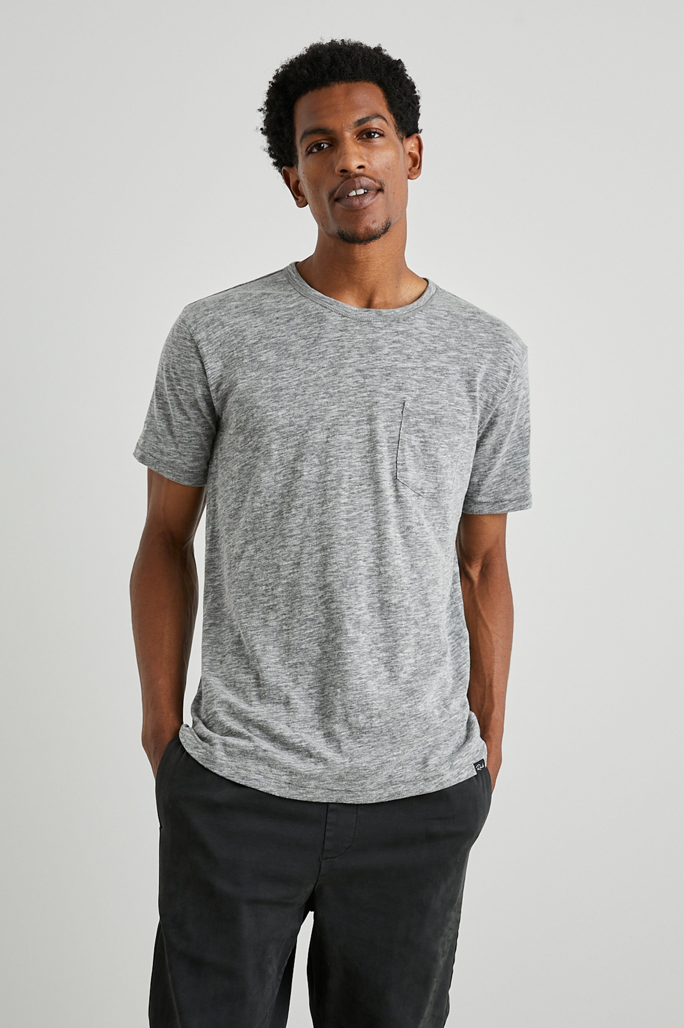 SKIPPER T-SHIRT - HEATHER GREY sold by Rails