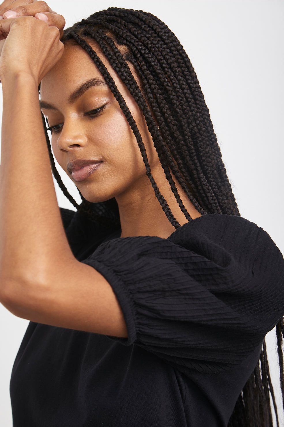 LIZA TOP - BLACK PINTUCK sold by Rails product image thumbnail 2