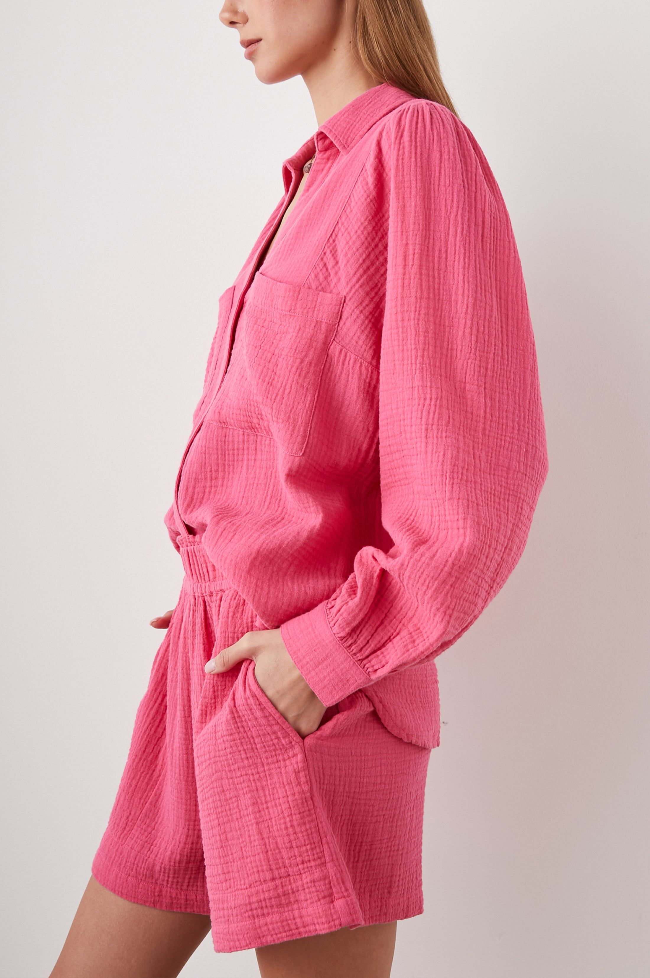 LAUREN SHIRT - HIBISCUS sold by Rails product image thumbnail 4