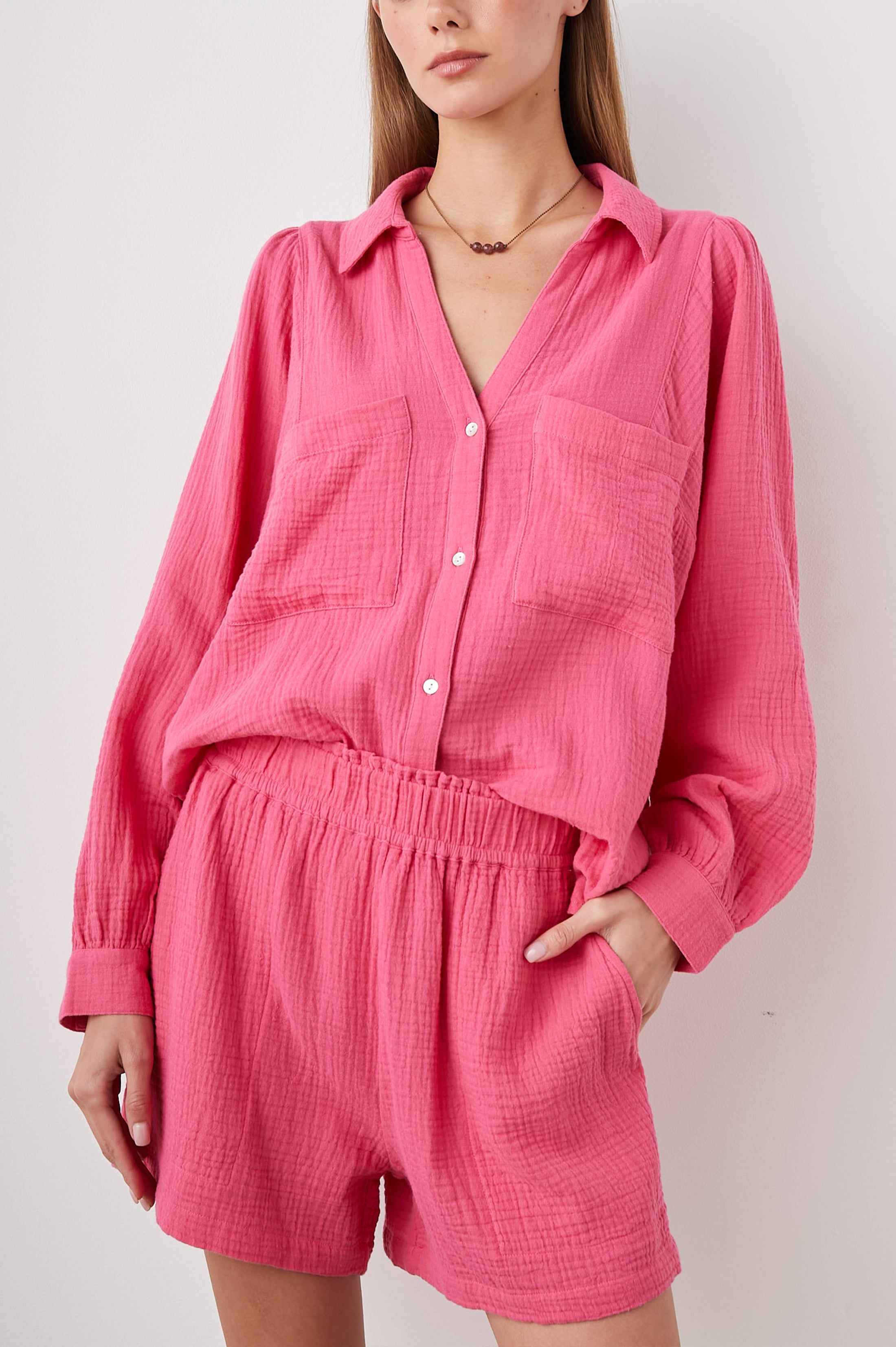 LAUREN SHIRT - HIBISCUS sold by Rails