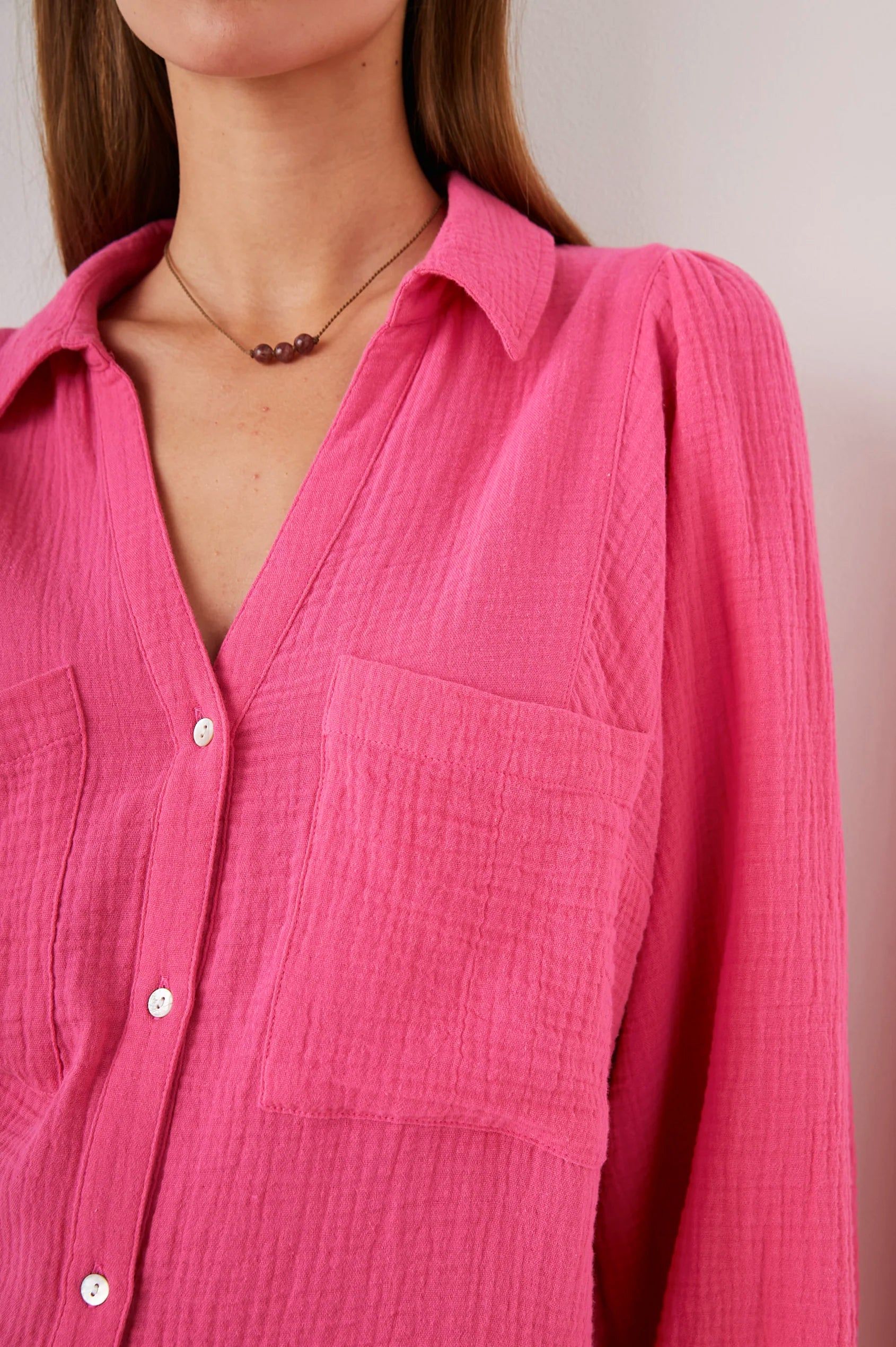 LAUREN SHIRT - HIBISCUS sold by Rails product image thumbnail 2