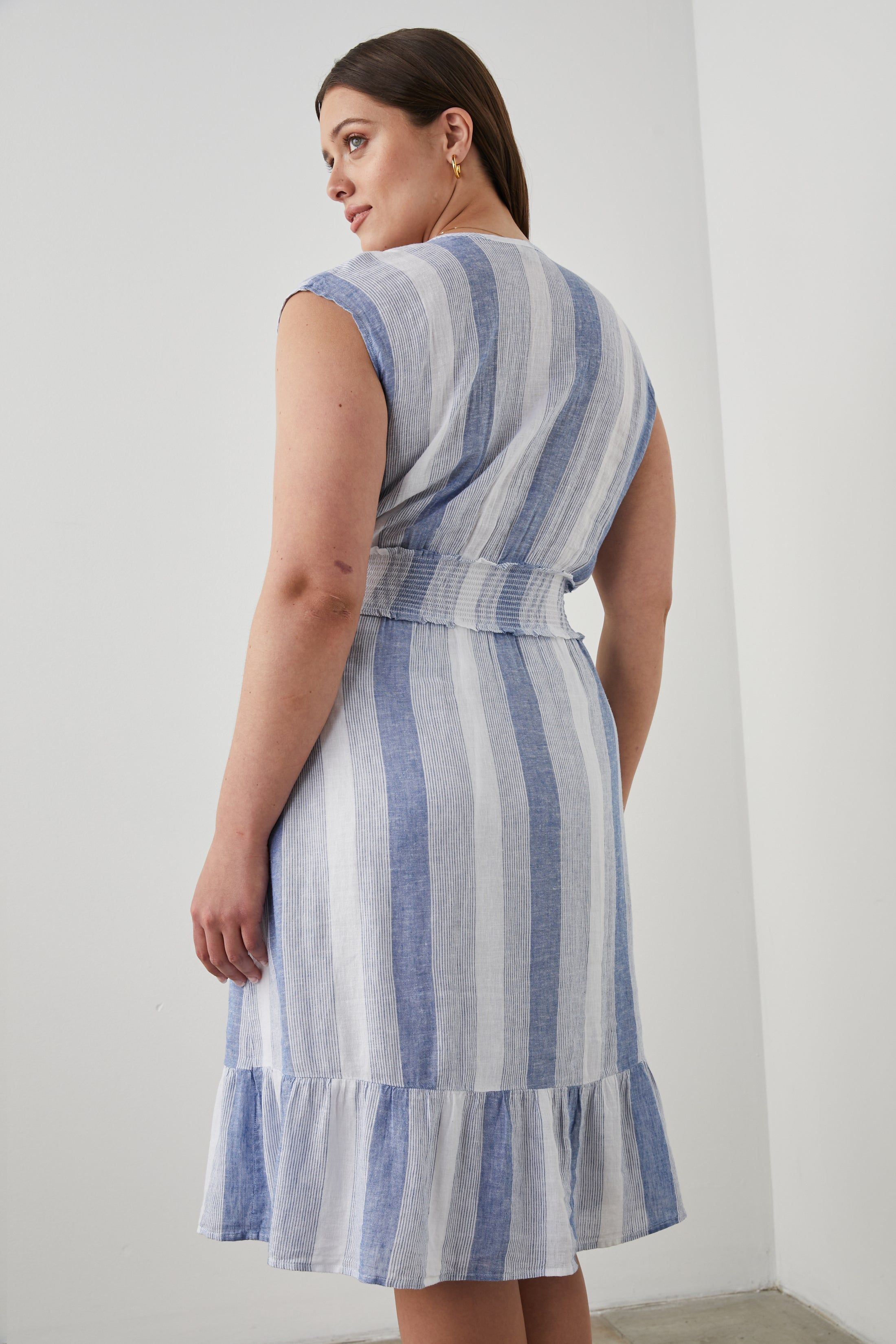 ASHLYN DRESS - NEVIS STRIPE sold by Rails product image thumbnail 7