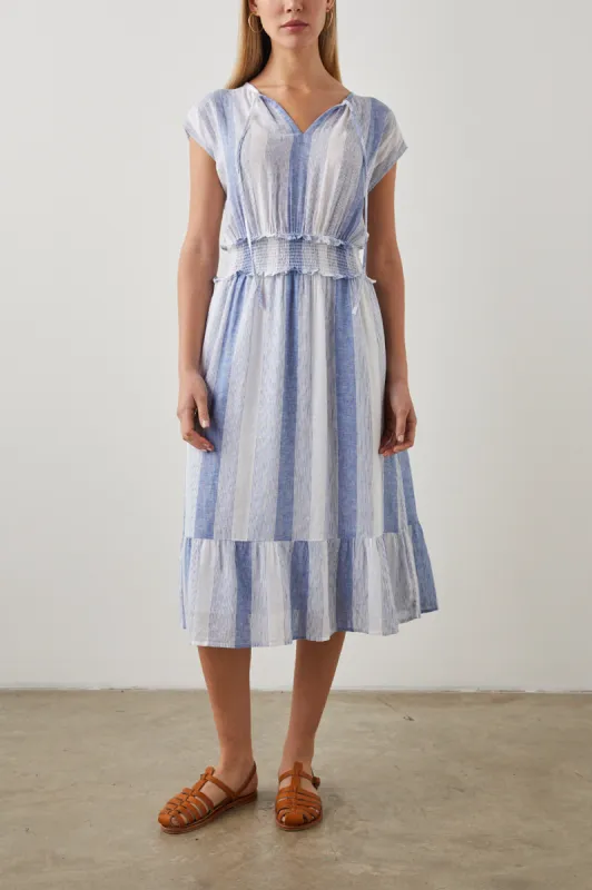 ASHLYN DRESS - NEVIS STRIPE sold by Rails