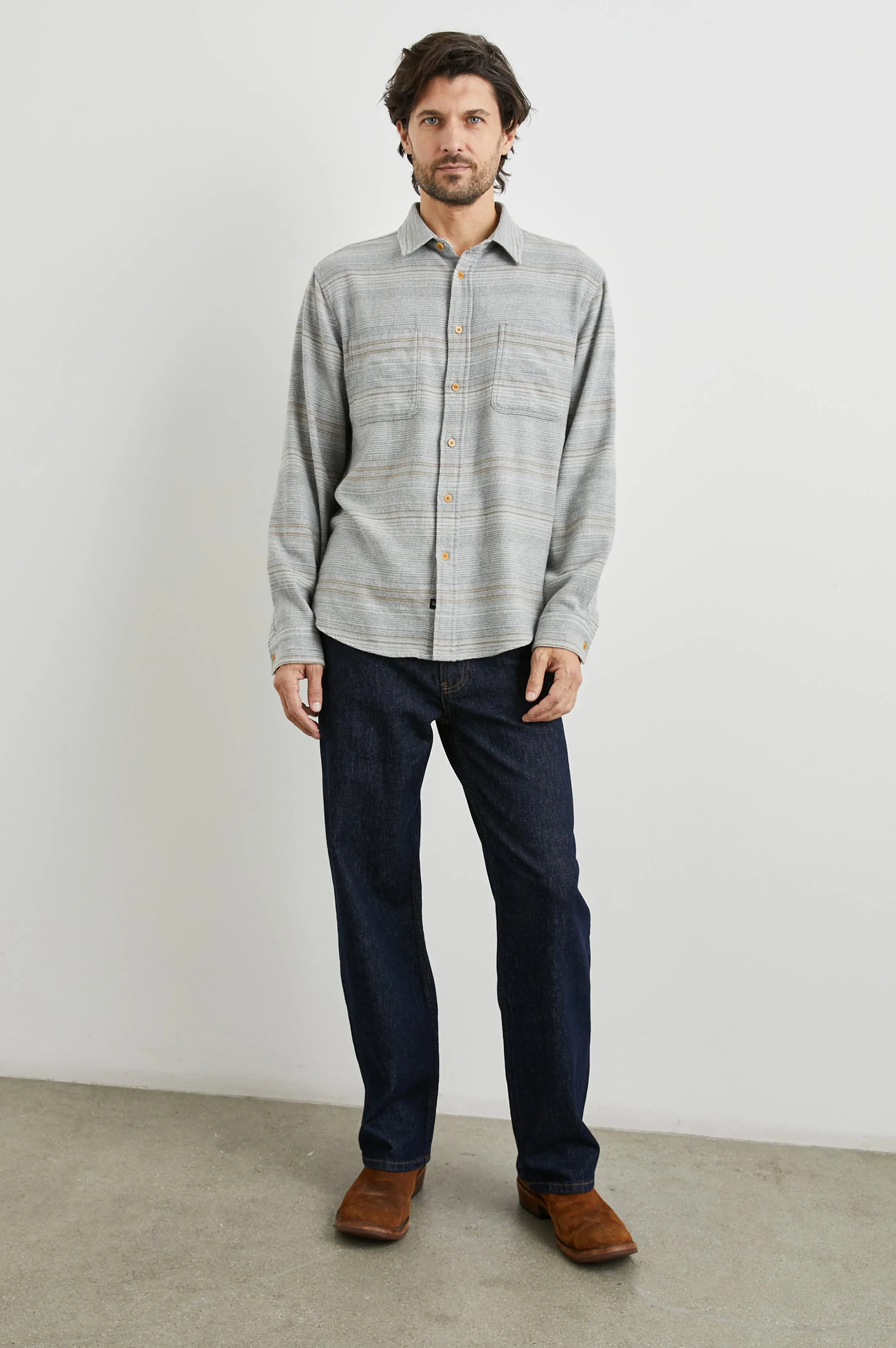 IVAN SHIRT - GREY SERAPE sold by Rails product image thumbnail 4