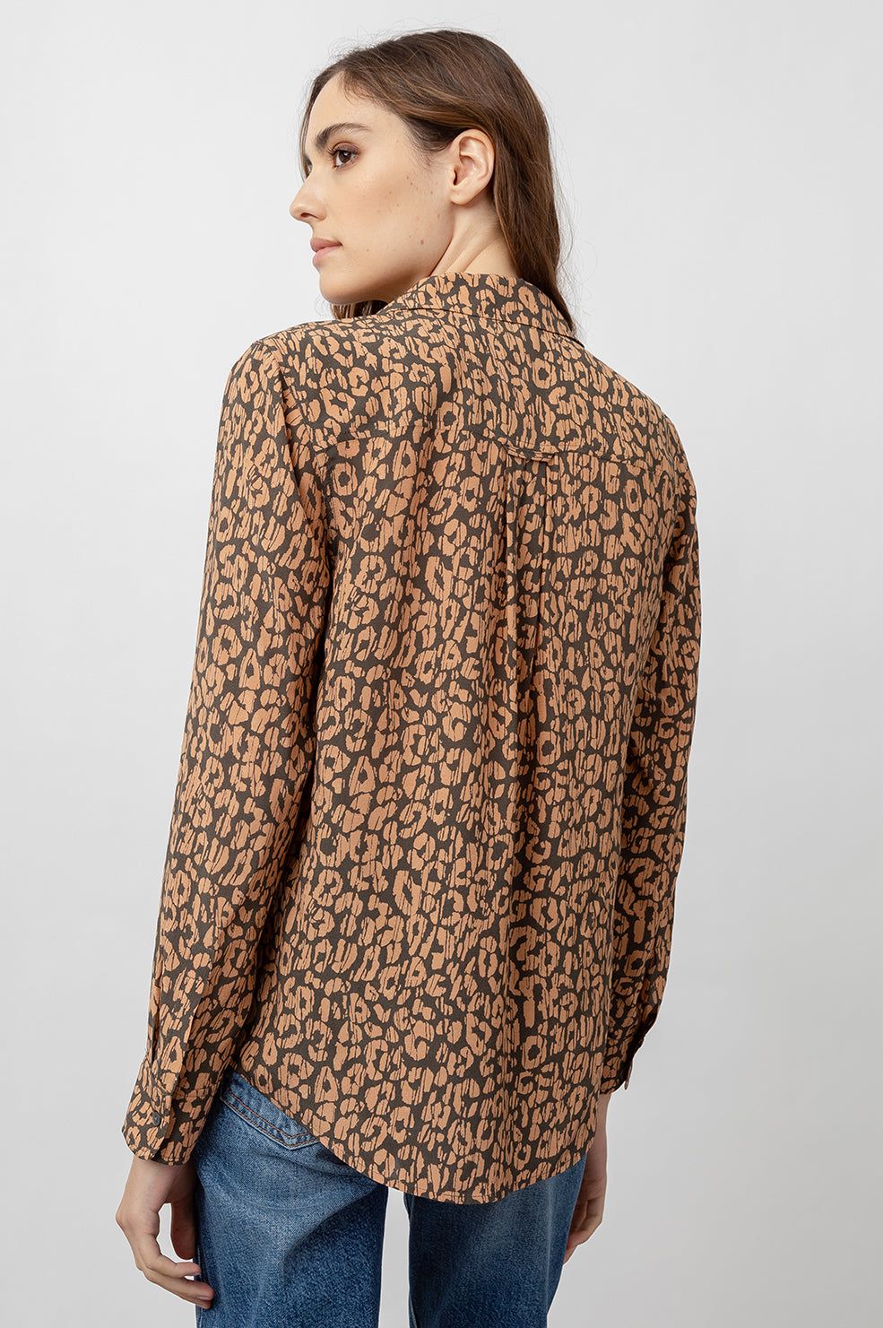 REBEL SHIRT - BATIK CHEETAH sold by Rails product image thumbnail 4