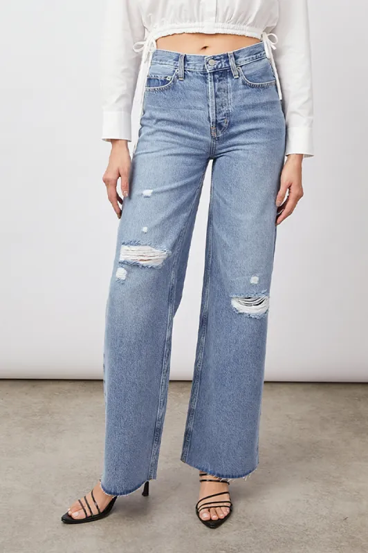 GETTY WIDE LEG - BREEZY BLUE DISTRESS sold by Rails