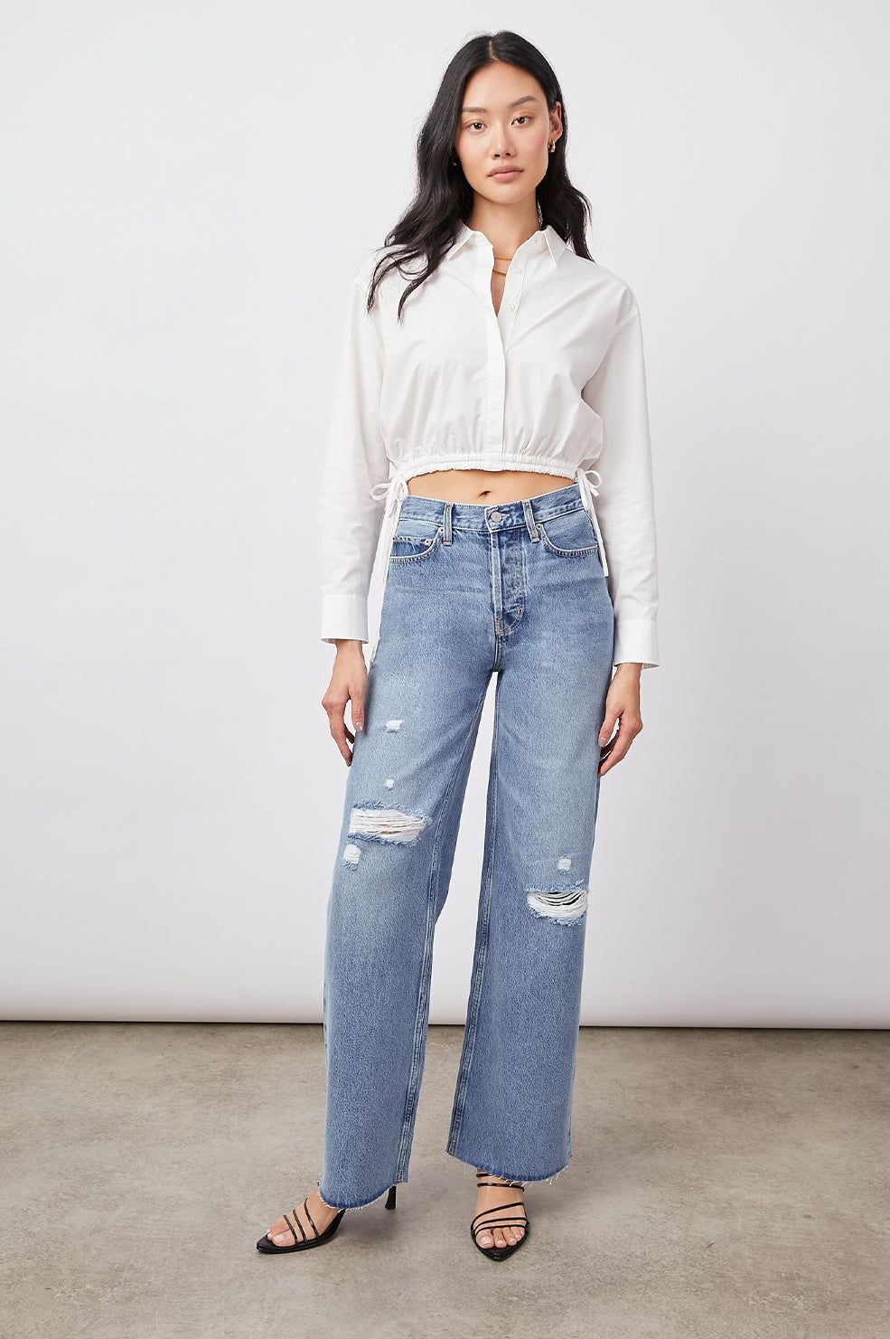 GETTY WIDE LEG - BREEZY BLUE DISTRESS sold by Rails product image thumbnail 2