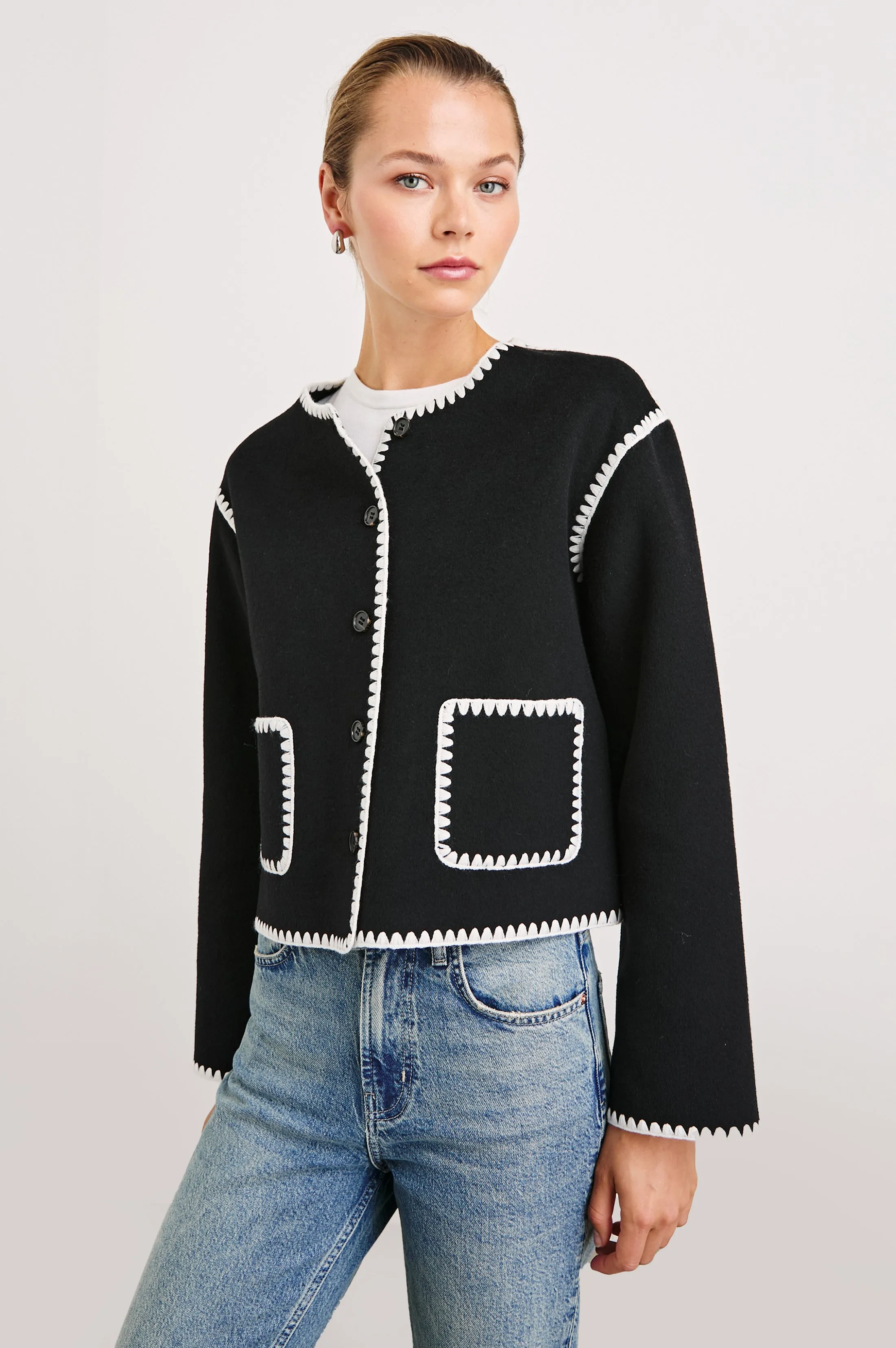 MELANIE JACKET - BLACK sold by Rails product image thumbnail 3