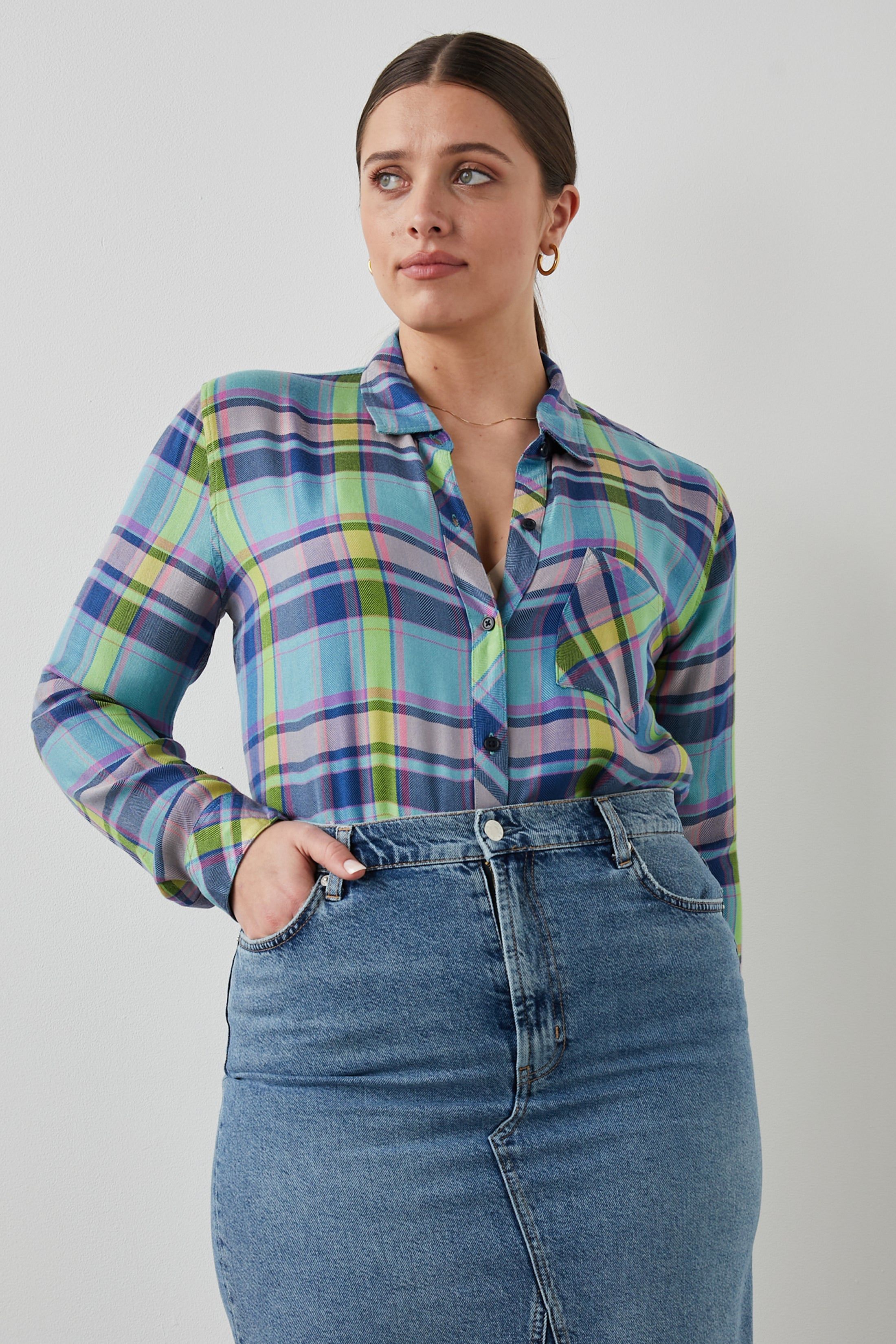 HUNTER SHIRT - LIME BERRY sold by Rails product image thumbnail 6