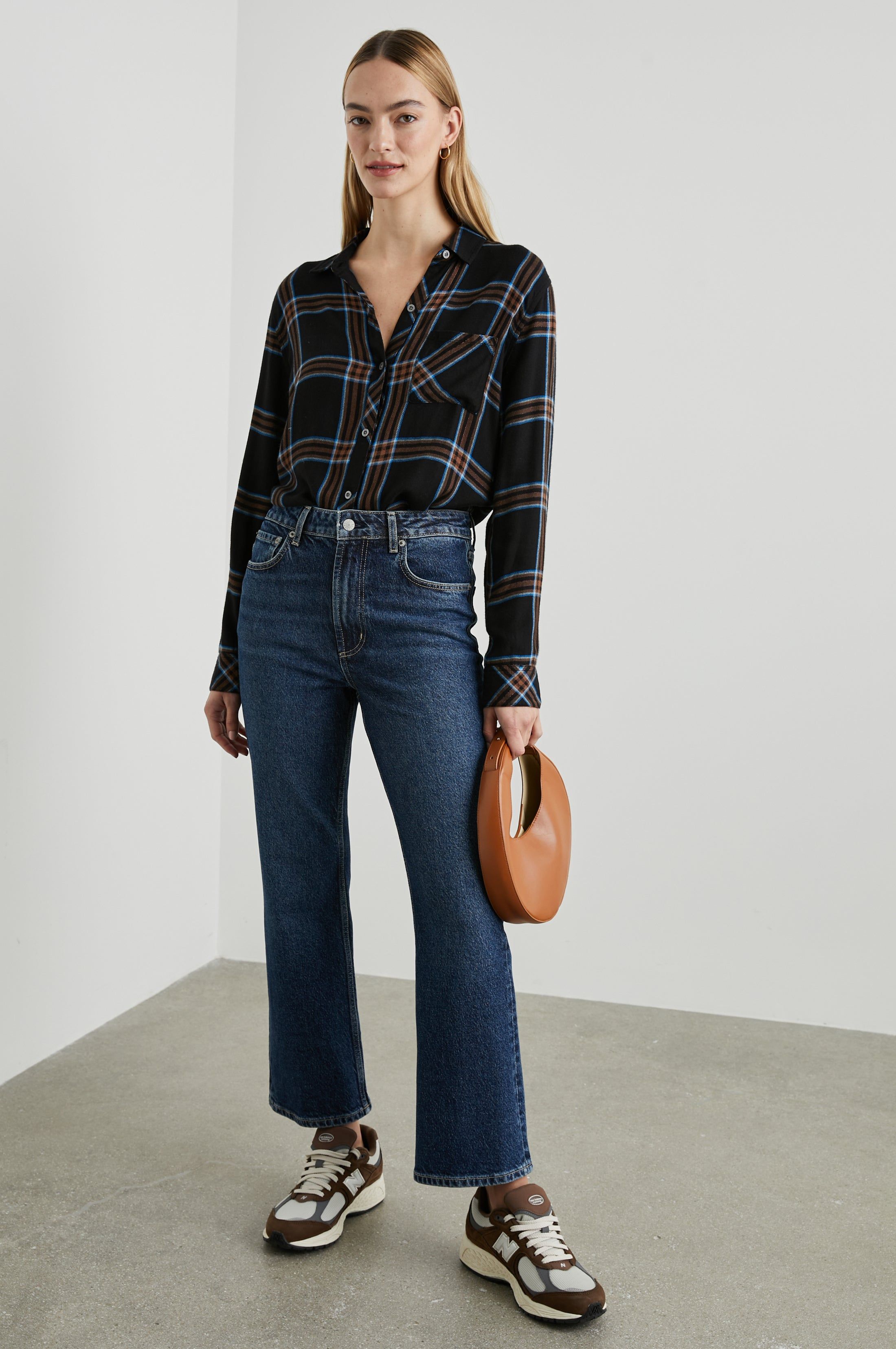 HUNTER SHIRT - COBALT CHESTNUT sold by Rails product image thumbnail 3