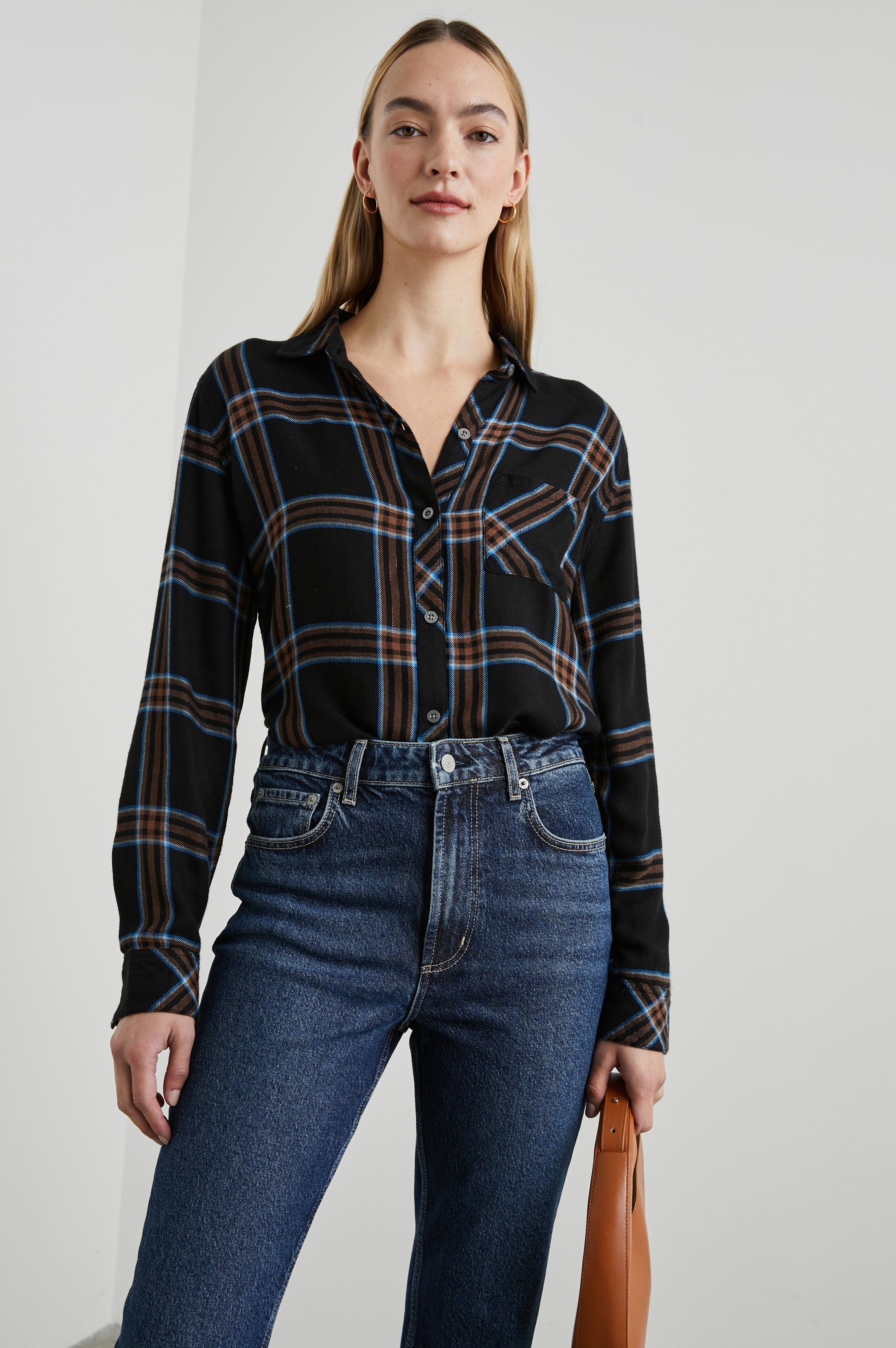 HUNTER SHIRT - COBALT CHESTNUT sold by Rails