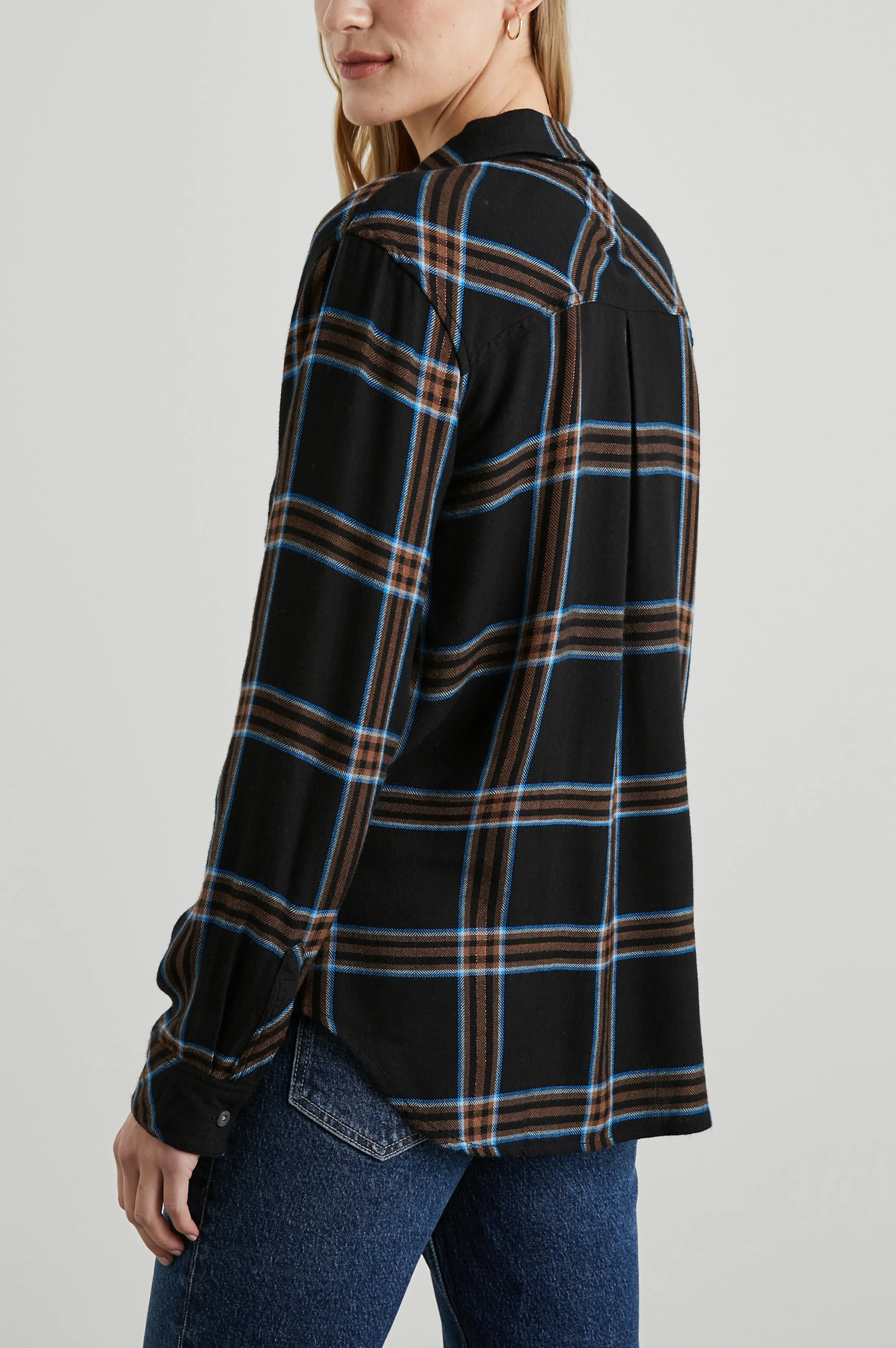 HUNTER SHIRT - COBALT CHESTNUT sold by Rails product image thumbnail 4