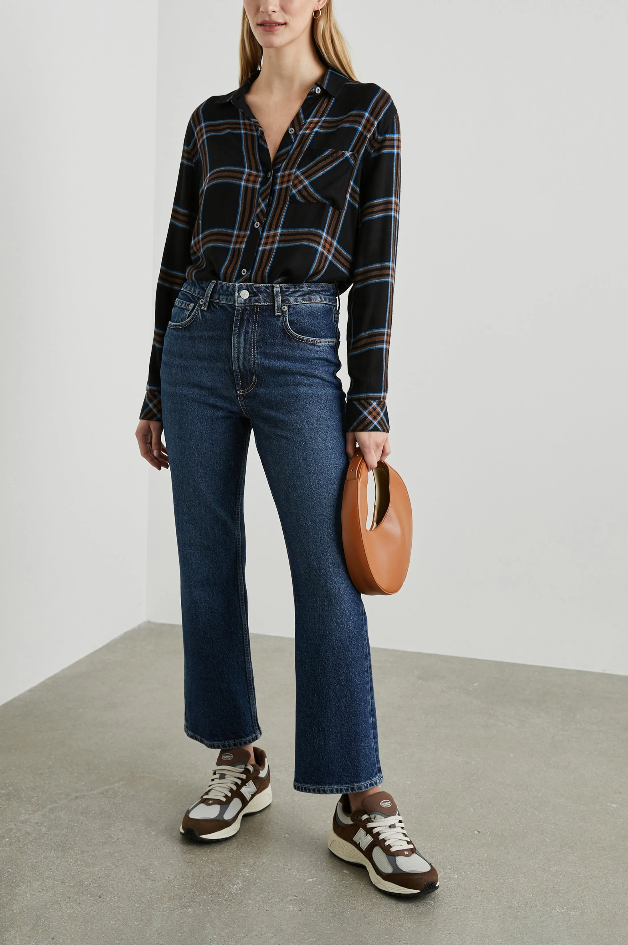 HUNTER SHIRT - COBALT CHESTNUT sold by Rails product image thumbnail 3