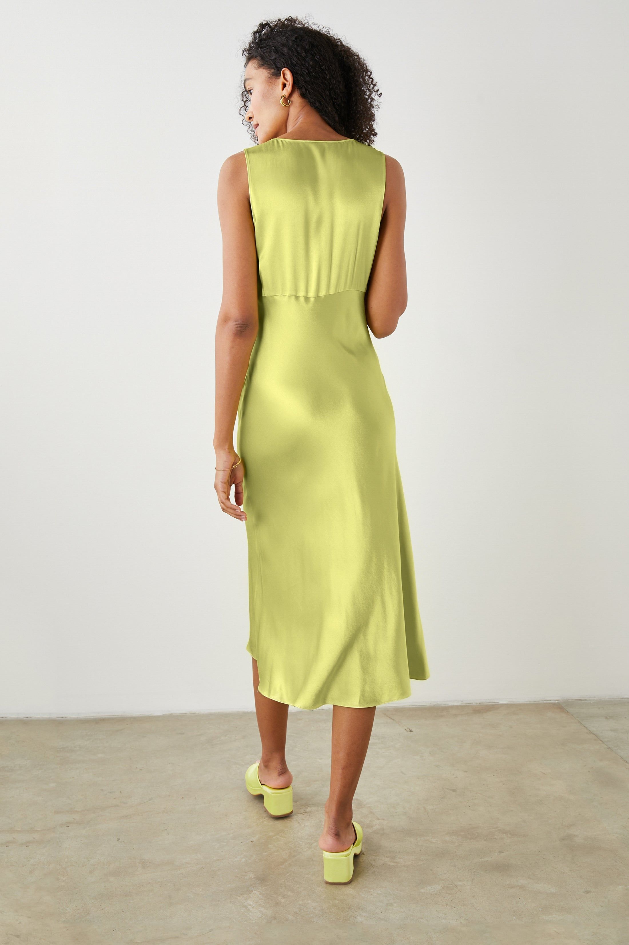 CINDI DRESS - CHARTREUSE sold by Rails product image thumbnail 5