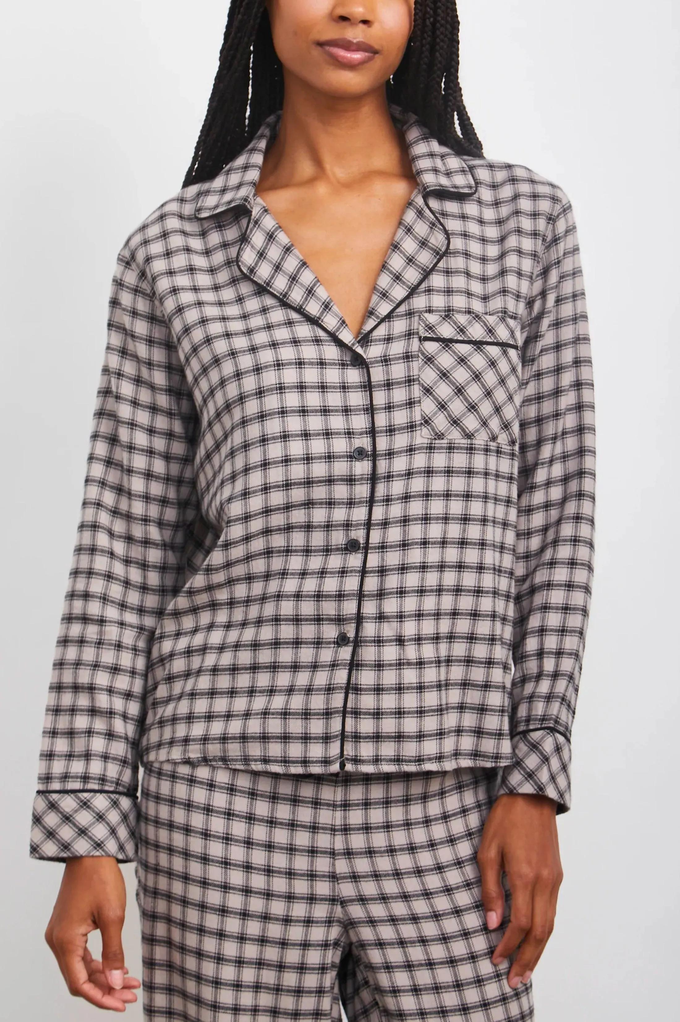 CLARA PAJAMA SET - MALT ONYX sold by Rails