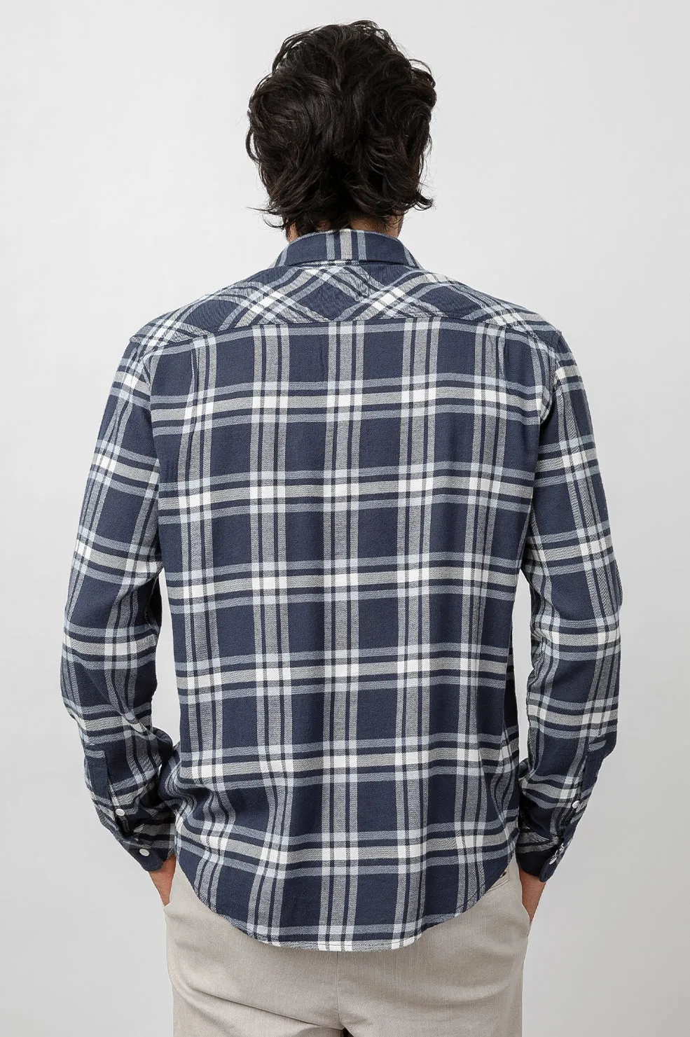 LENNOX SHIRT - NAVY WHITE sold by Rails product image thumbnail 4