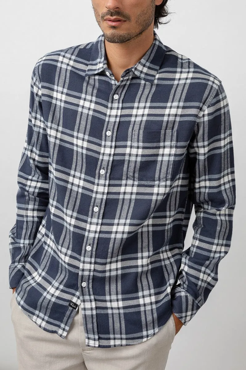 LENNOX SHIRT - NAVY WHITE sold by Rails