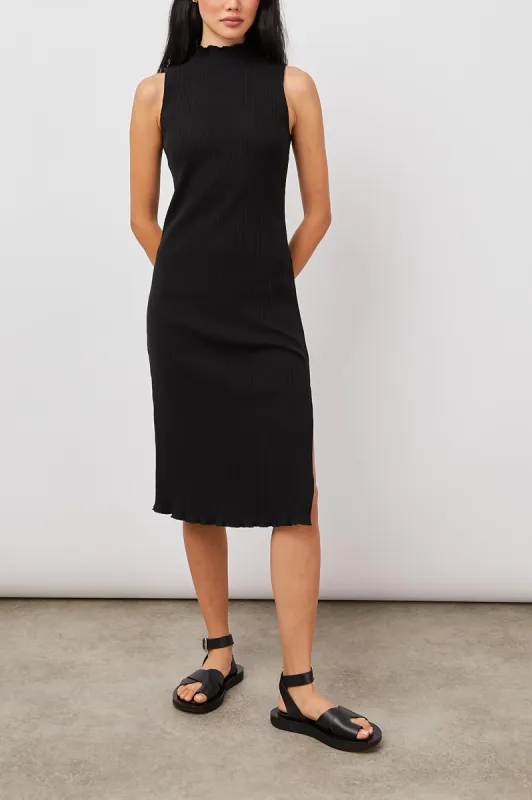 MARJORIE DRESS - TRUE BLACK sold by Rails