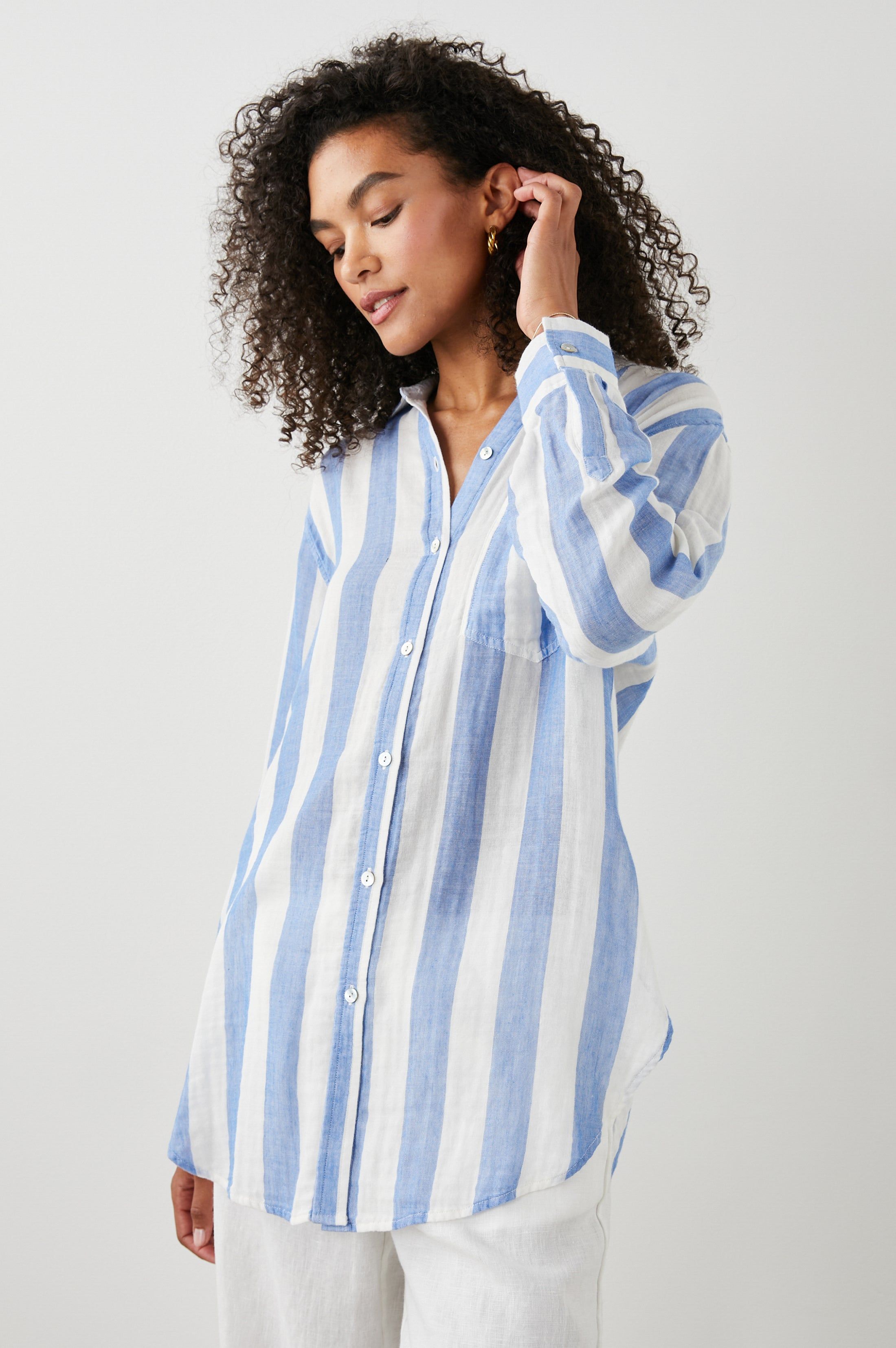 JAYLIN SHIRT - FERMO STRIPE sold by Rails product image thumbnail 4