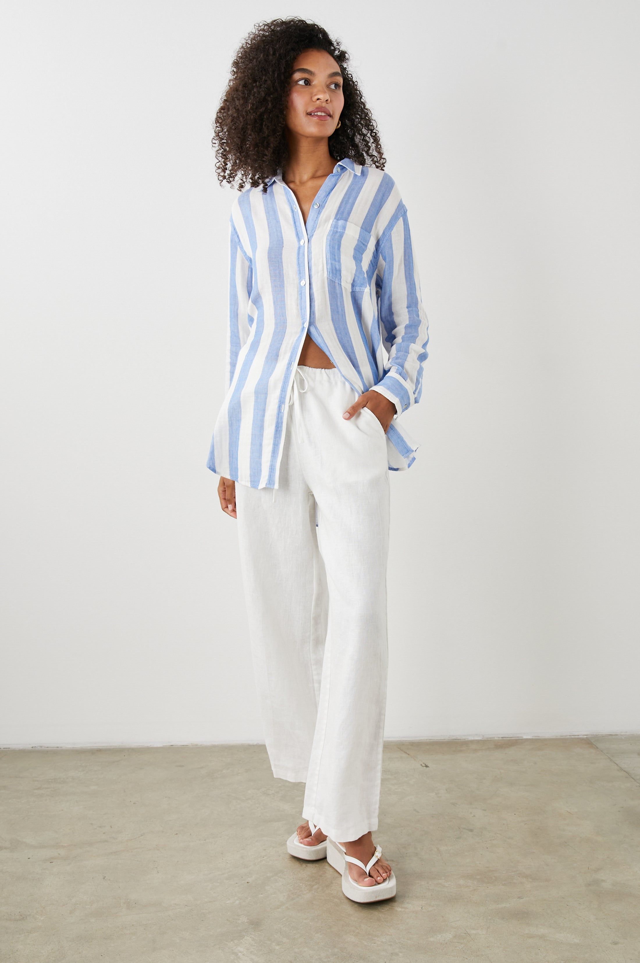 JAYLIN SHIRT - FERMO STRIPE sold by Rails product image thumbnail 3