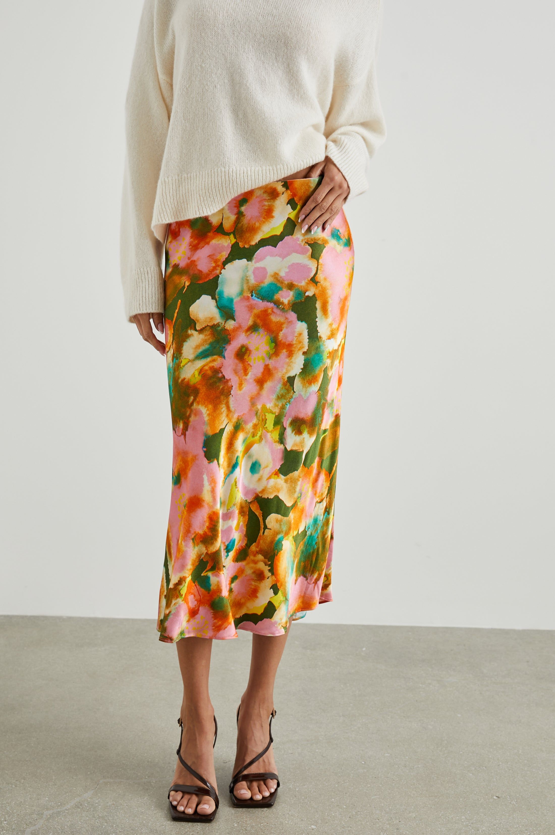 ANYA SKIRT - TERRA FLORAL sold by Rails