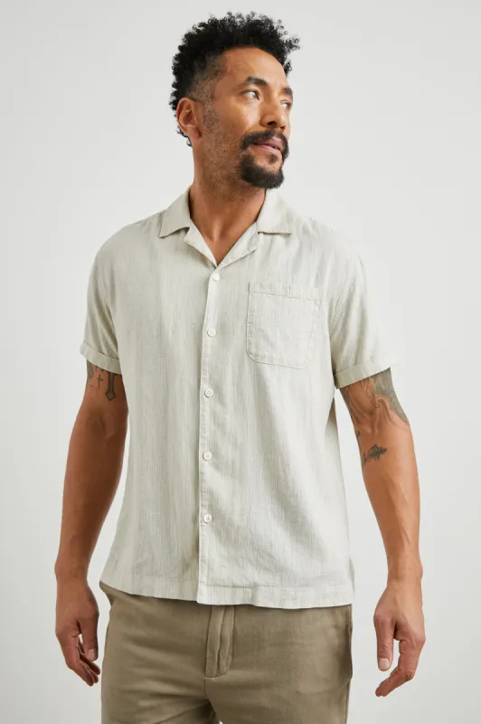 WAIMEA SHIRT - MATRIX BIRCH MOSS sold by Rails
