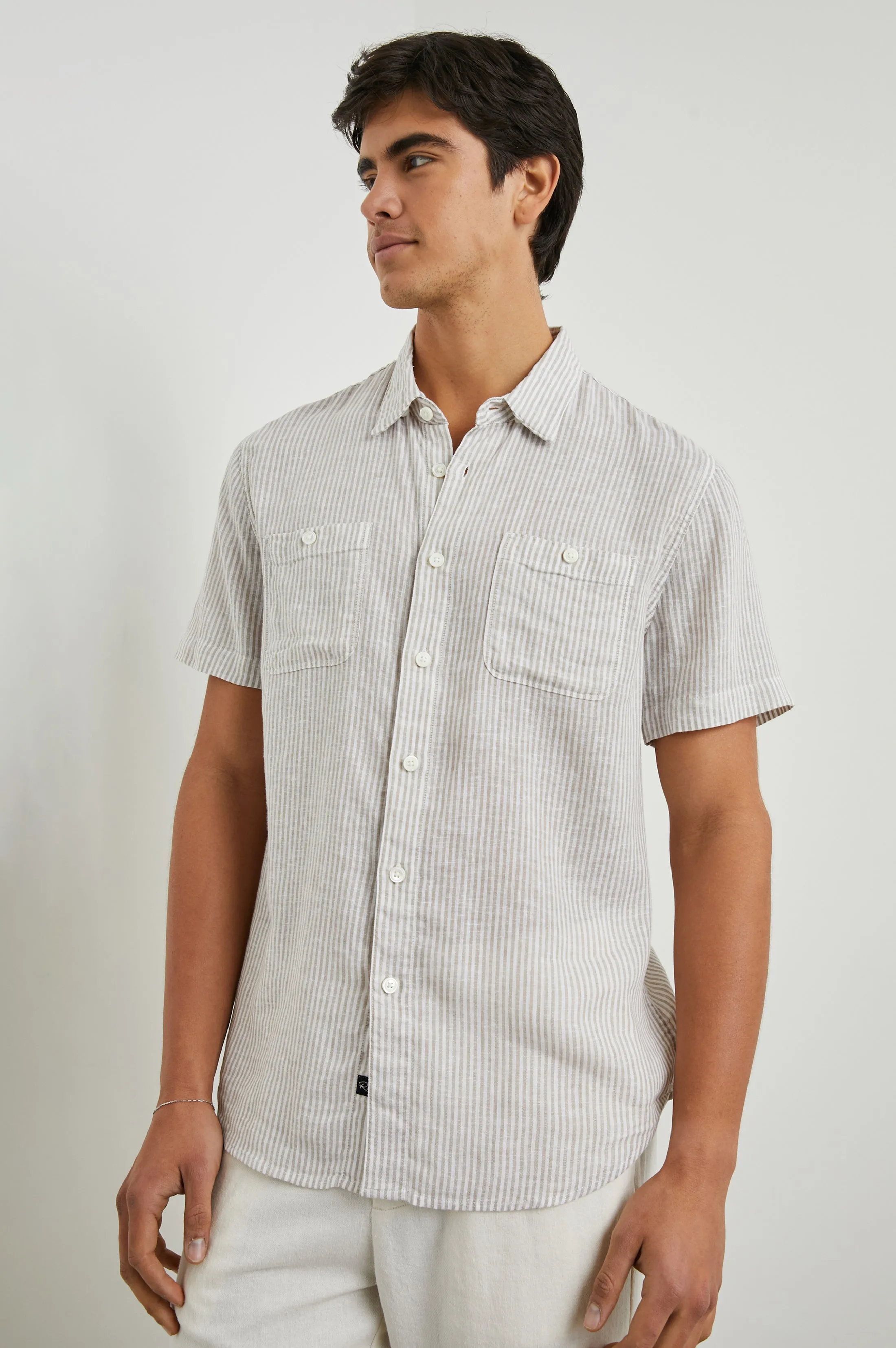 WALKER SHIRT - GHURKA WHITE RAILROAD sold by Rails product image thumbnail 5
