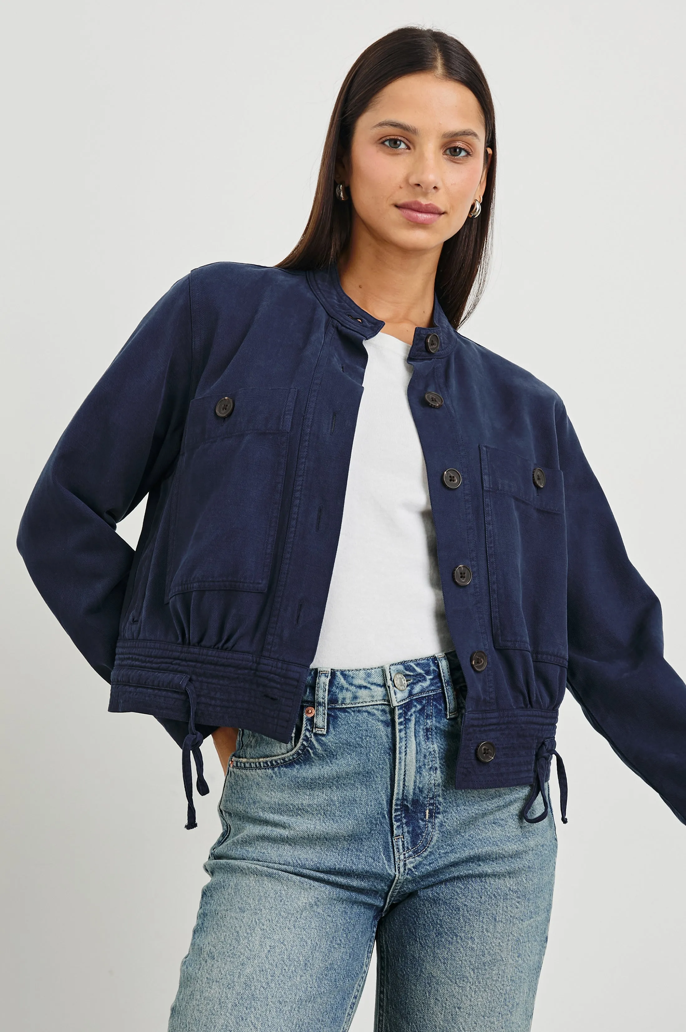 ALMA JACKET - NAVY sold by Rails