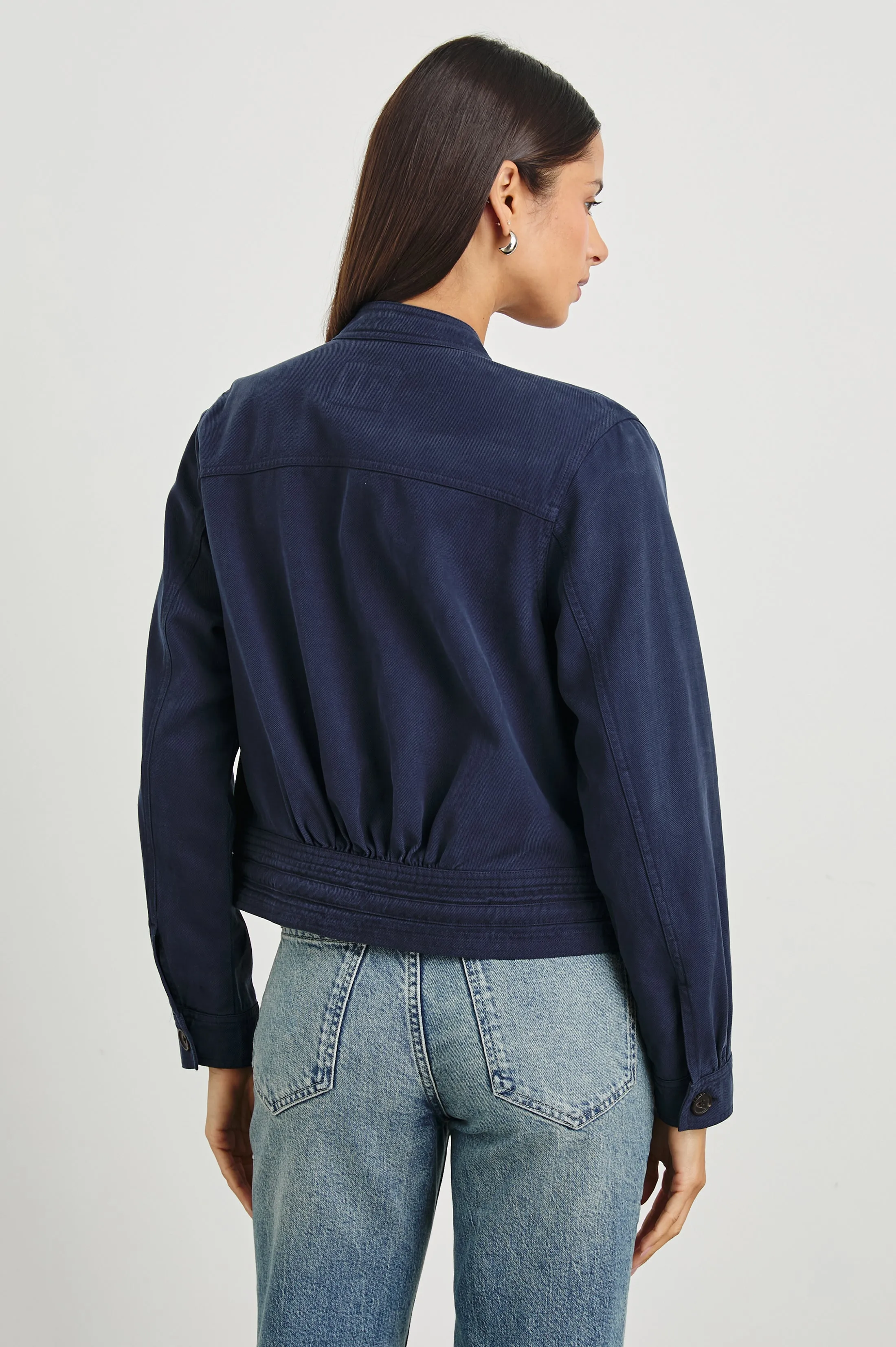 ALMA JACKET - NAVY sold by Rails product image thumbnail 4