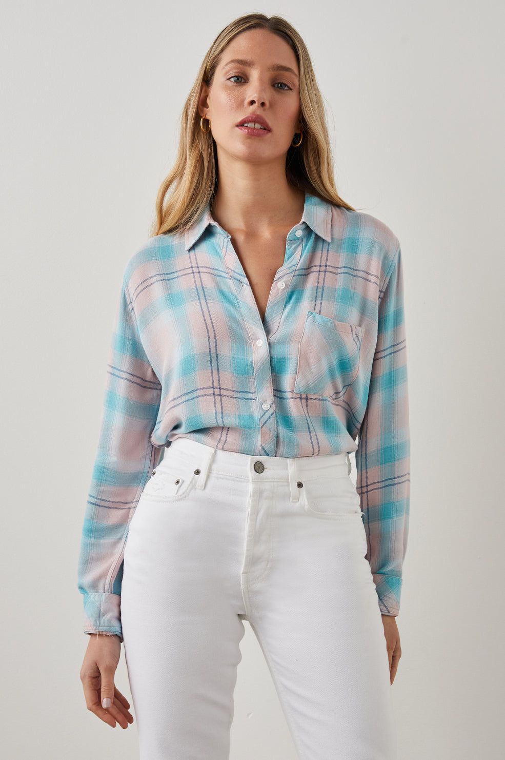 HUNTER SHIRT - BLUE DAWN sold by Rails product image thumbnail 6
