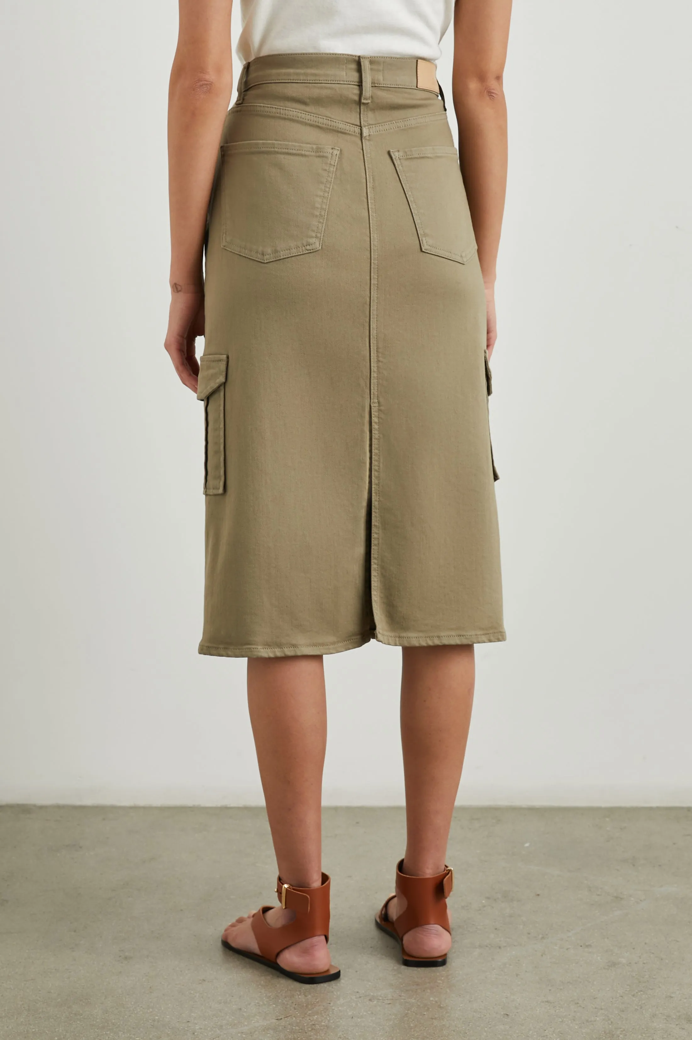 HIGHLAND CARGO SKIRT - WASHED OLIVE sold by Rails product image thumbnail 4