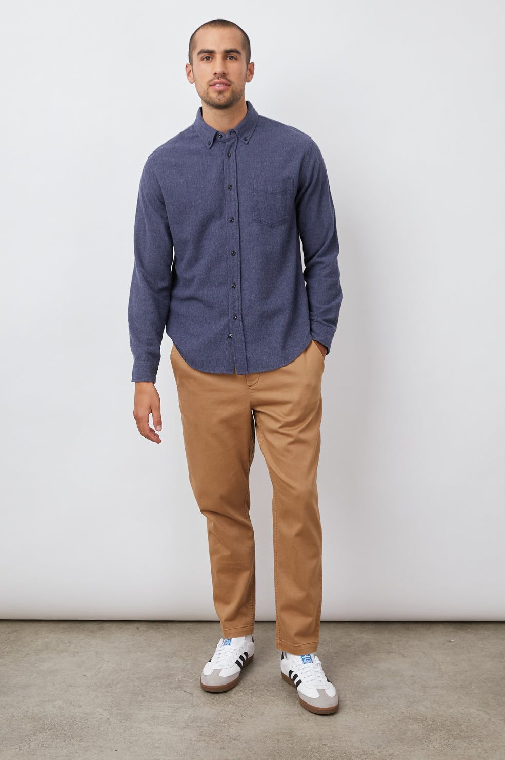 RUNSON SHIRT - HEATHER BLUE sold by Rails product image thumbnail 4